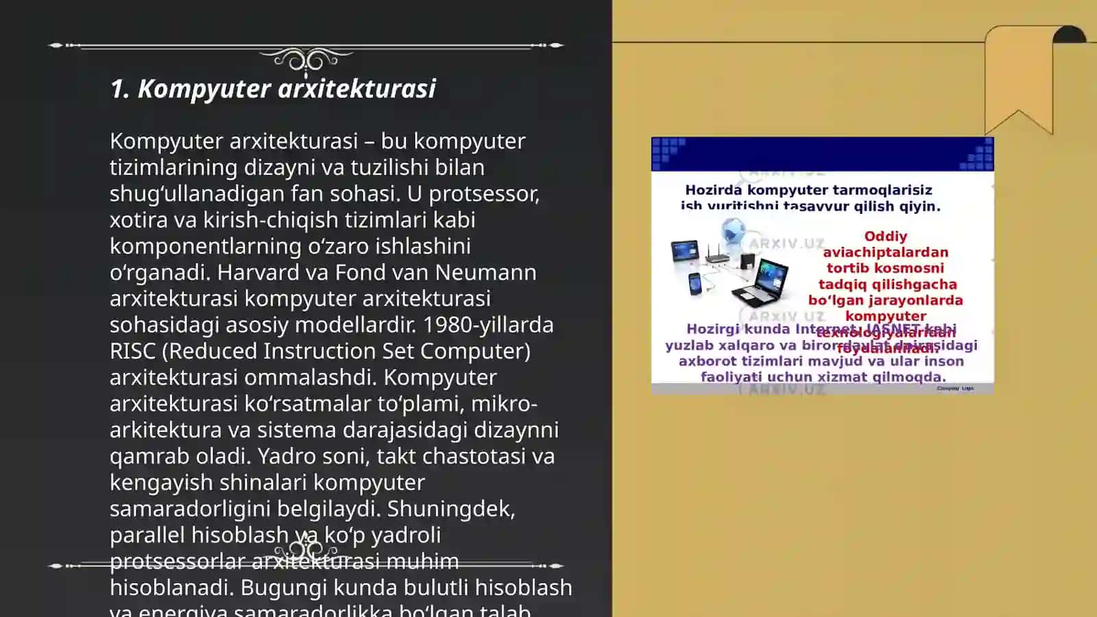 Axborot texnologiyalarda texnik va dasturiyta'minotlar 3