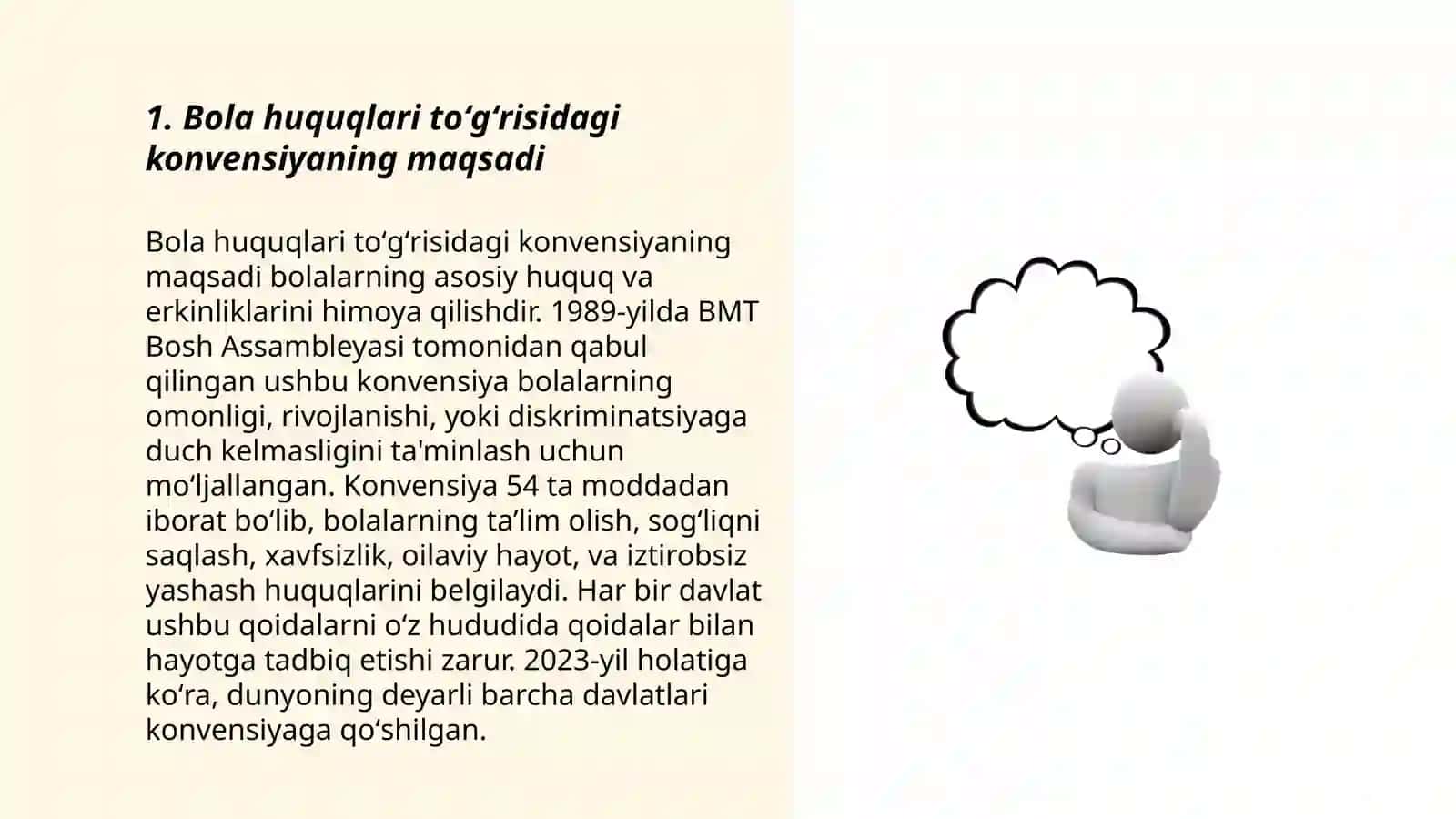 Bola huquqlari toʻgʻrisidagi konvensiyasi 3