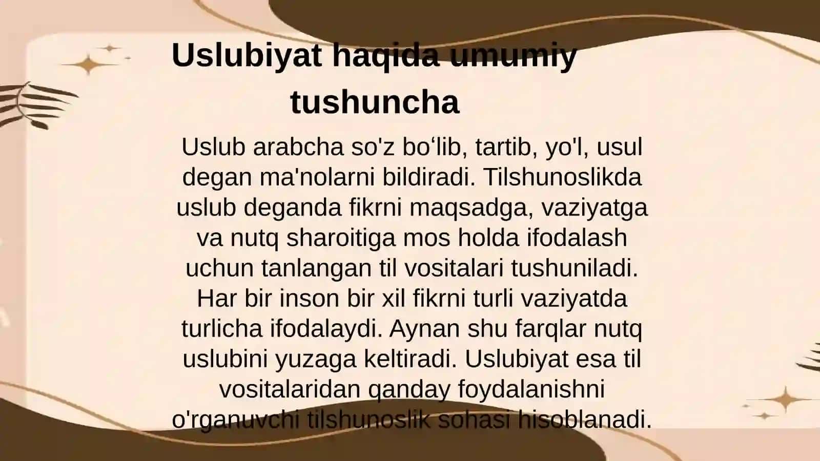 Nutq uslublariga oid manbalar bilan ishlash 3