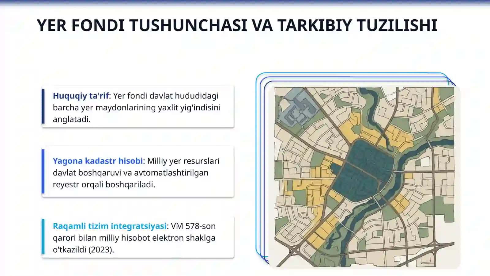 Yer fondi tarkibi,yer toifalari va ularning huquqiy holati 3