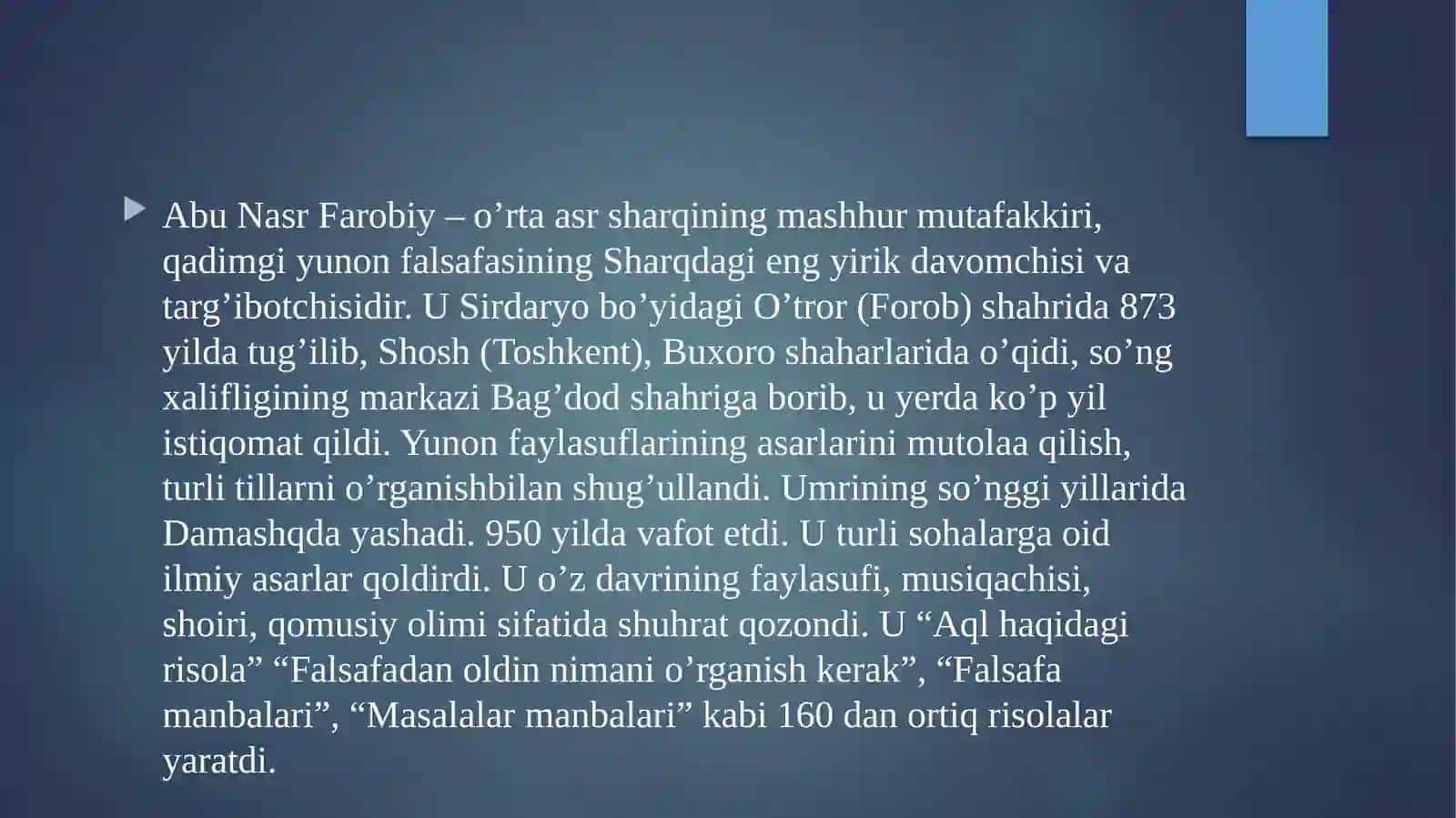 Abu Nasr Farobiyning pedagogikaga oid qarashlari 3