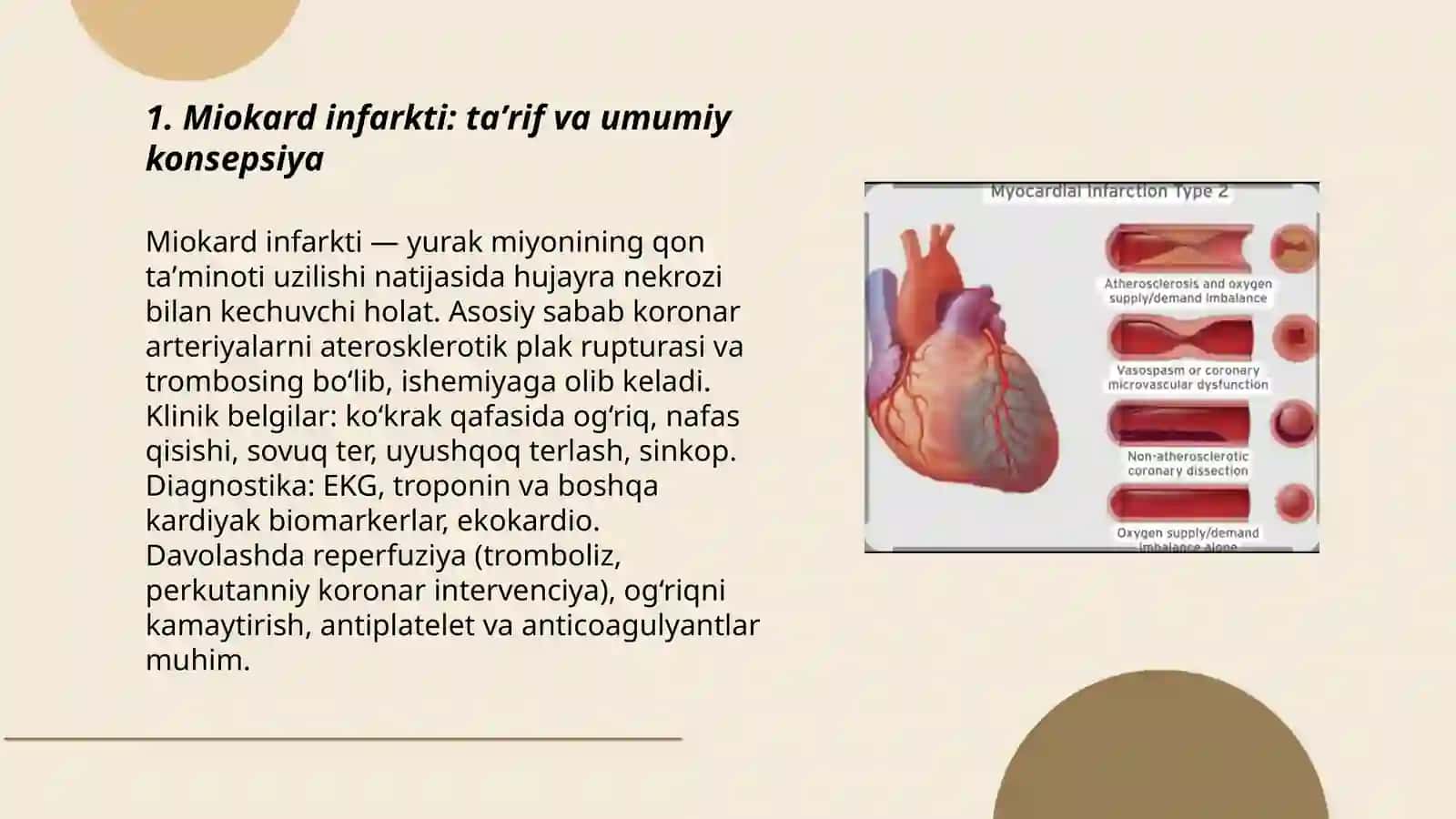Miokard infarkti etiologiyasi, tasnifi va birinchi yordam algoritmi 3