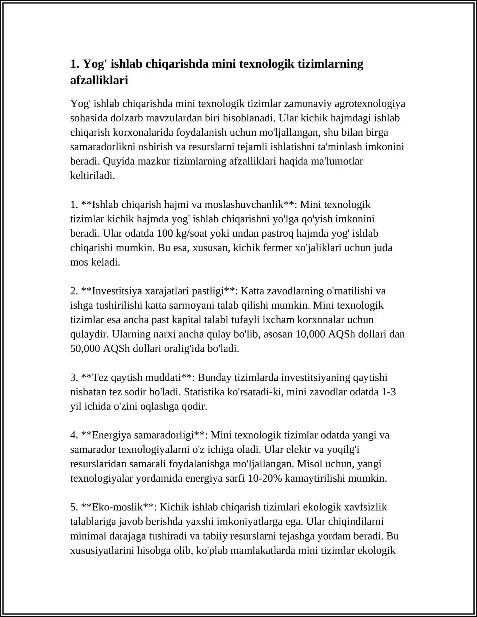 YOG’ ISHLAB CHIQARISHDA MINI TEXNOLOGIK TIZIMLAR 3
