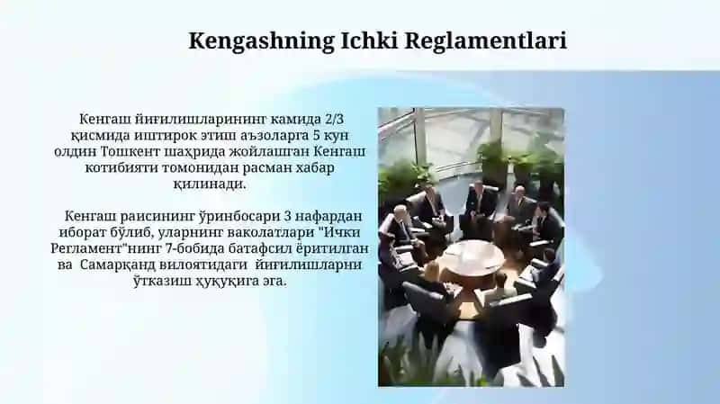 Rahbarlar kengashining tashkil etilishi va xulq atvori 3