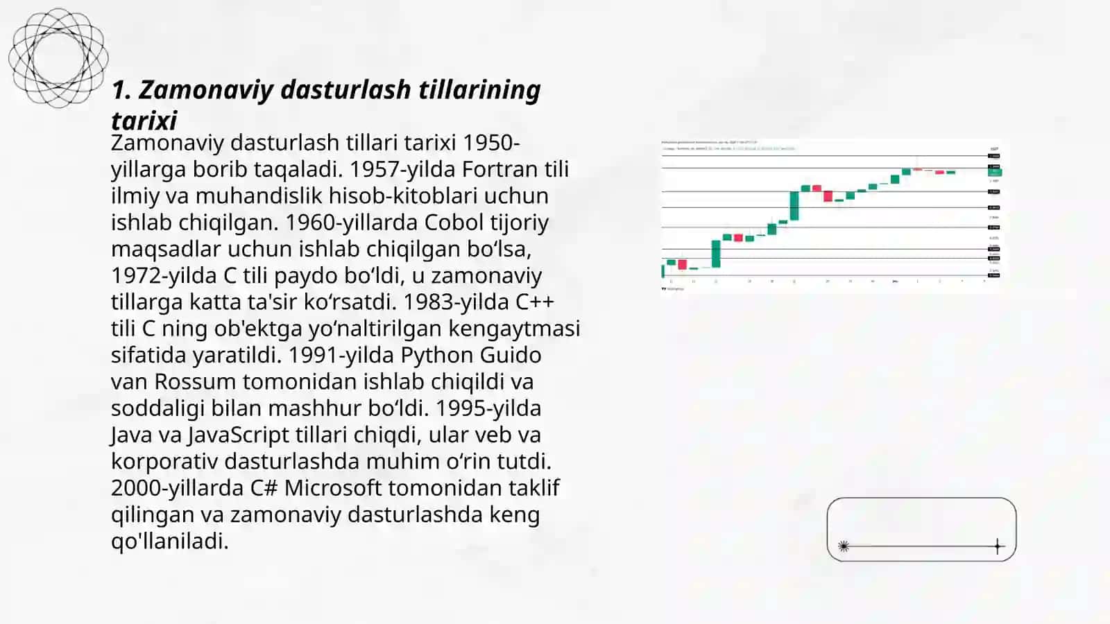Zamonaviy dasturlash tillarining tahlili 3