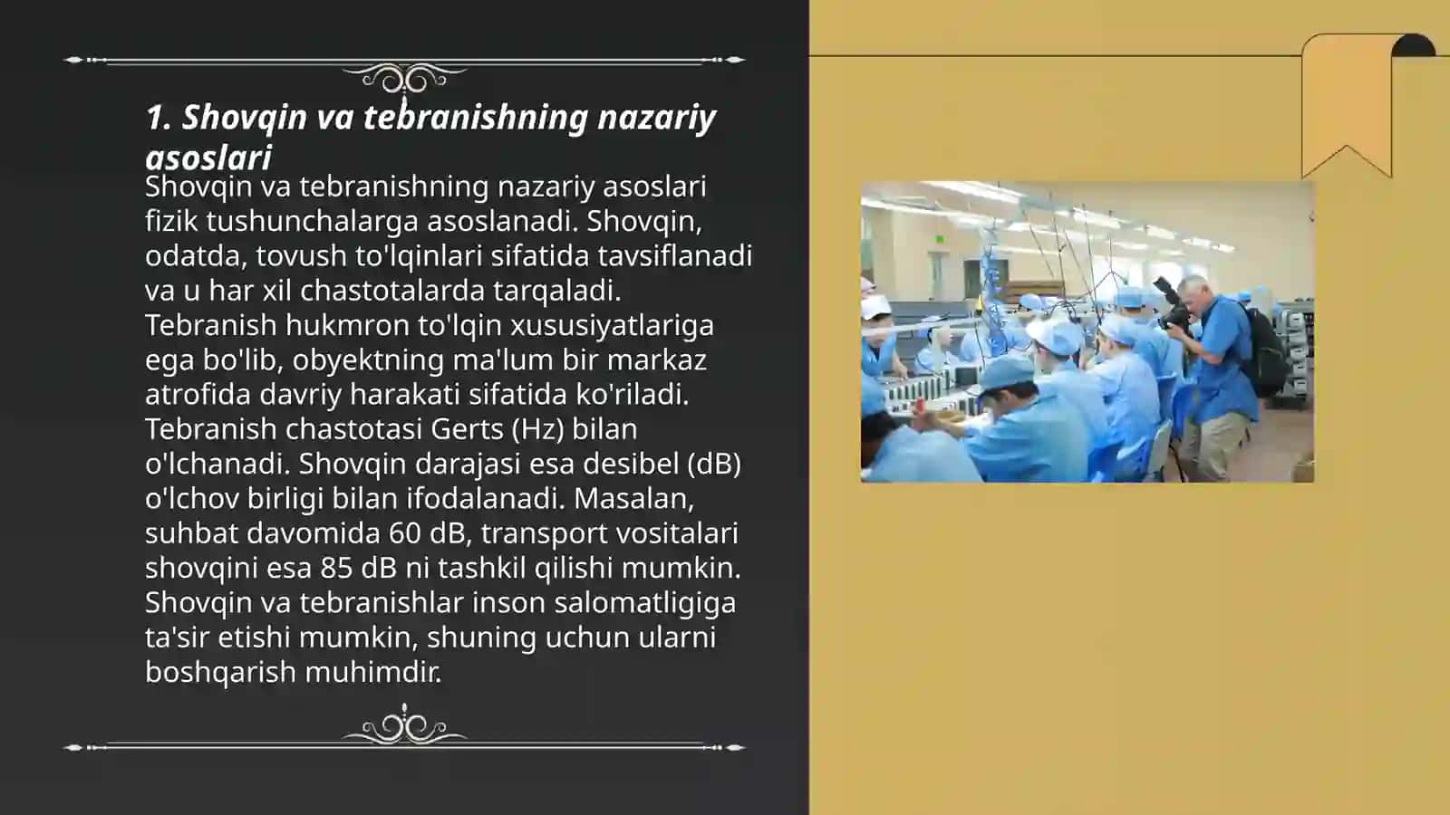 Shovqin va tebranishning nazariy asoslari 3
