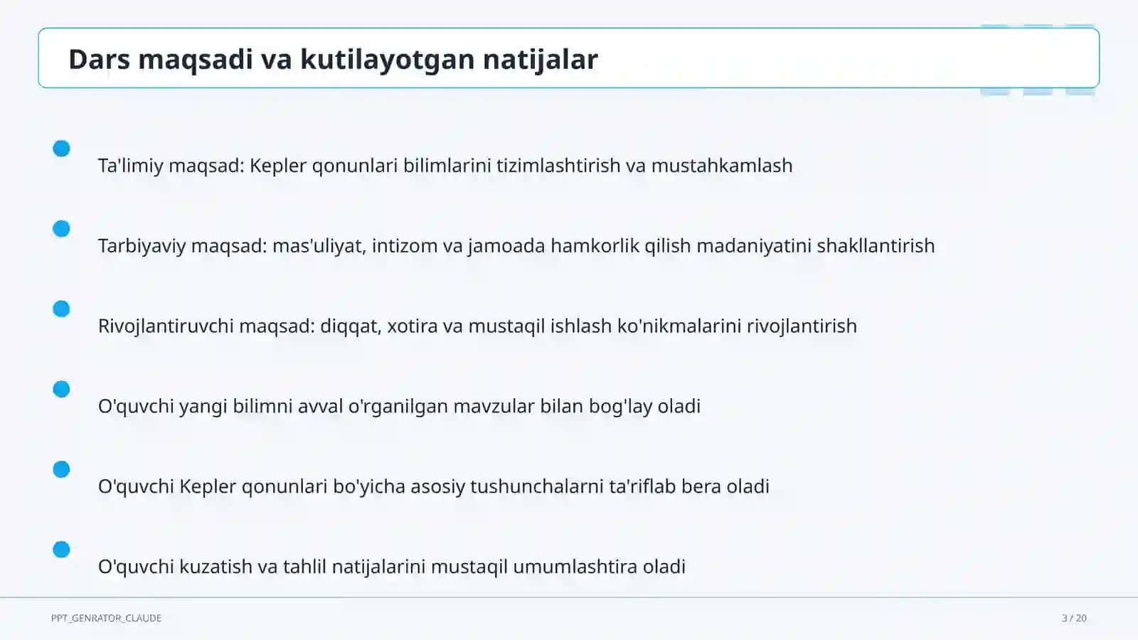 Kepler qonunlari (10-sinf) 3