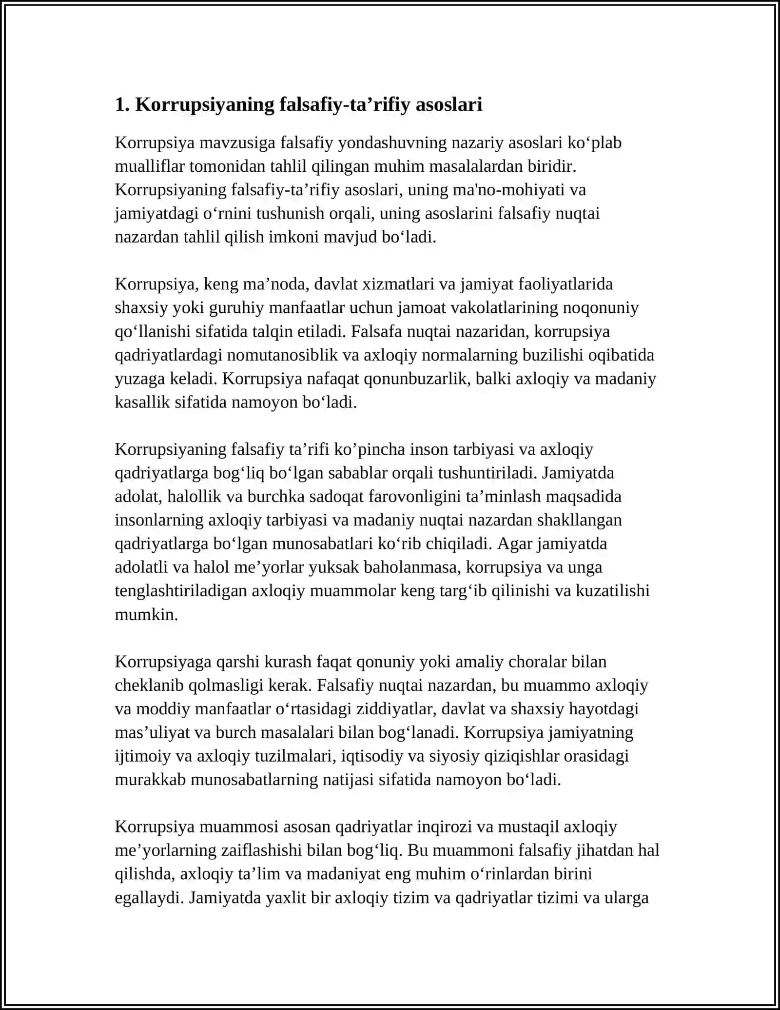 KORUPSIYA MAVZUSI 3