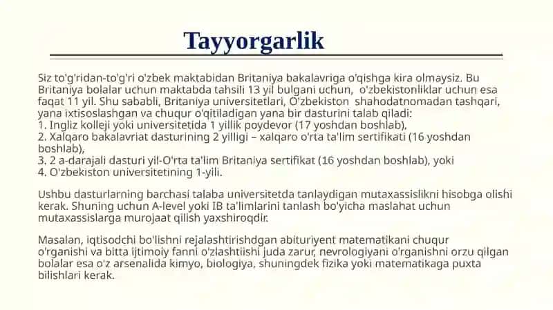 Angliyada oliy ta'lim 3