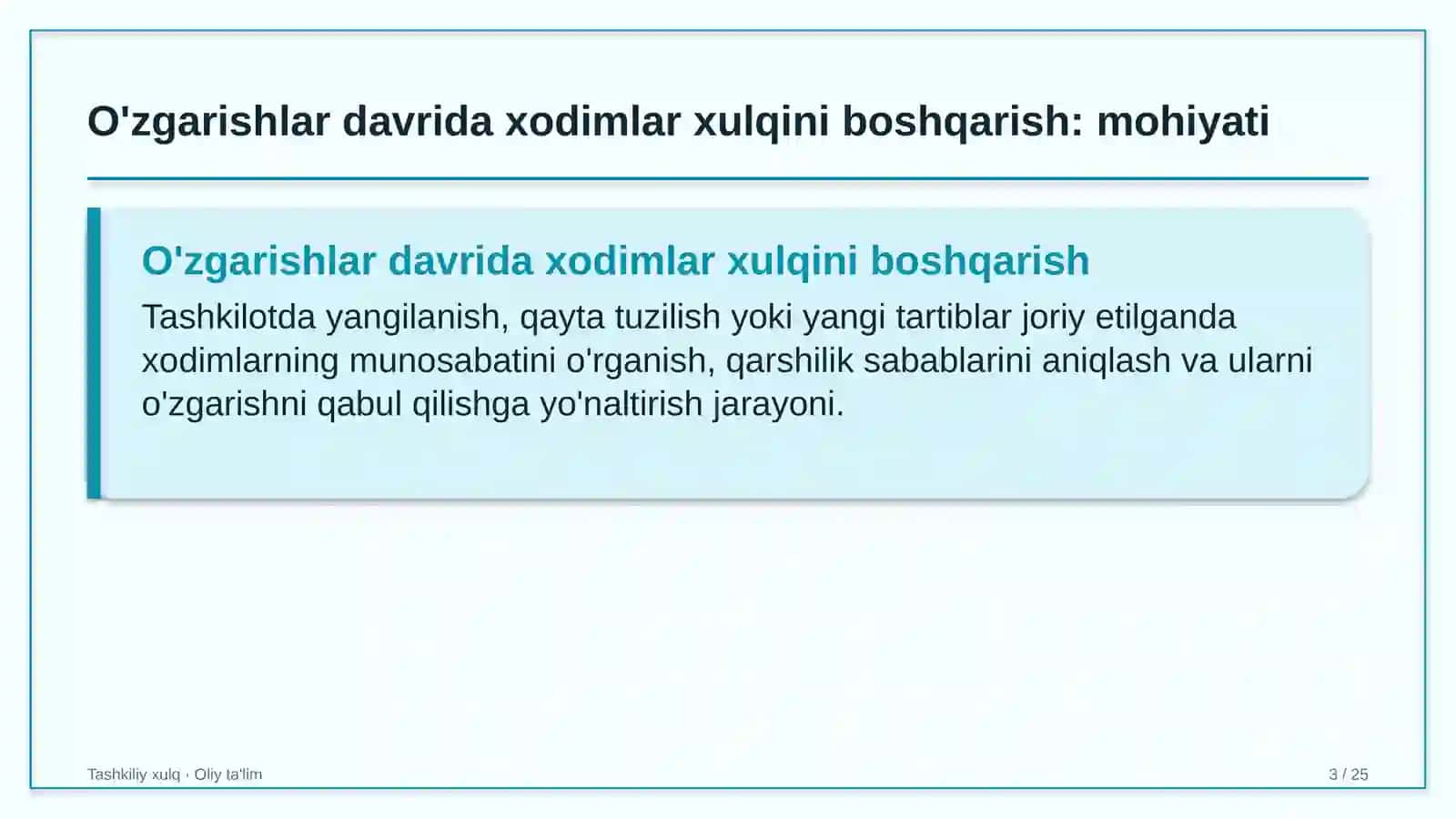 Kitob nashr etishda tashkiliy o'zgarishlar davrida xodimlar xulqini boshqarish 3