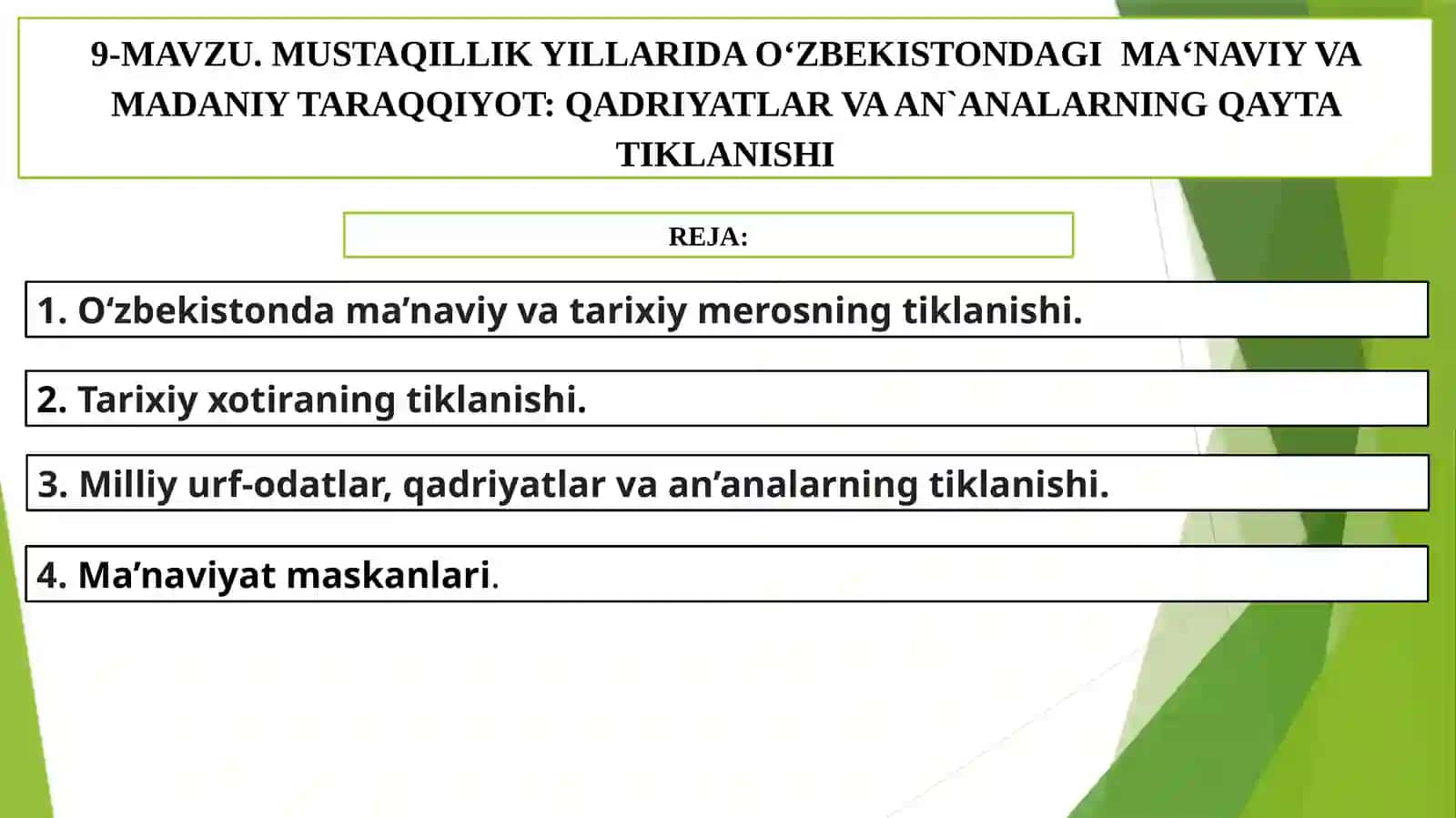 O'zbekistonning eng yangi tarixi 3