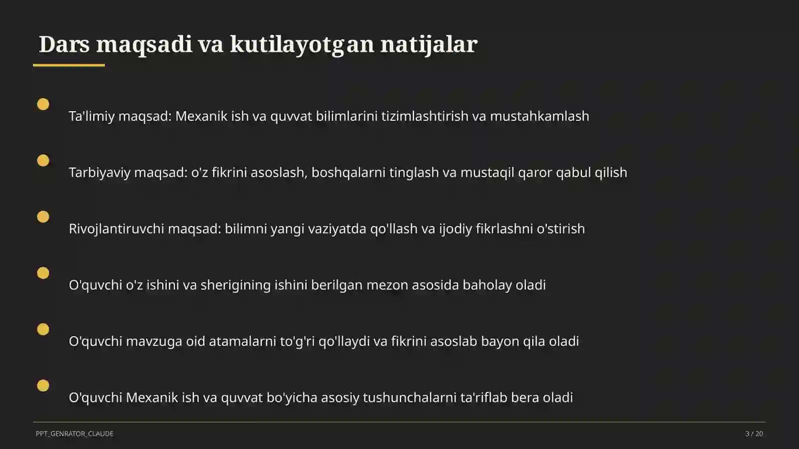 Mexanik ish va quvvat (7-sinf) 3