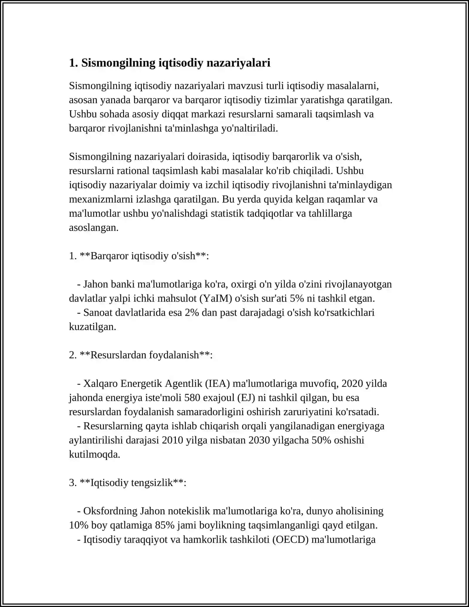 Sismongilning iqtisodiy nazariyalari 3