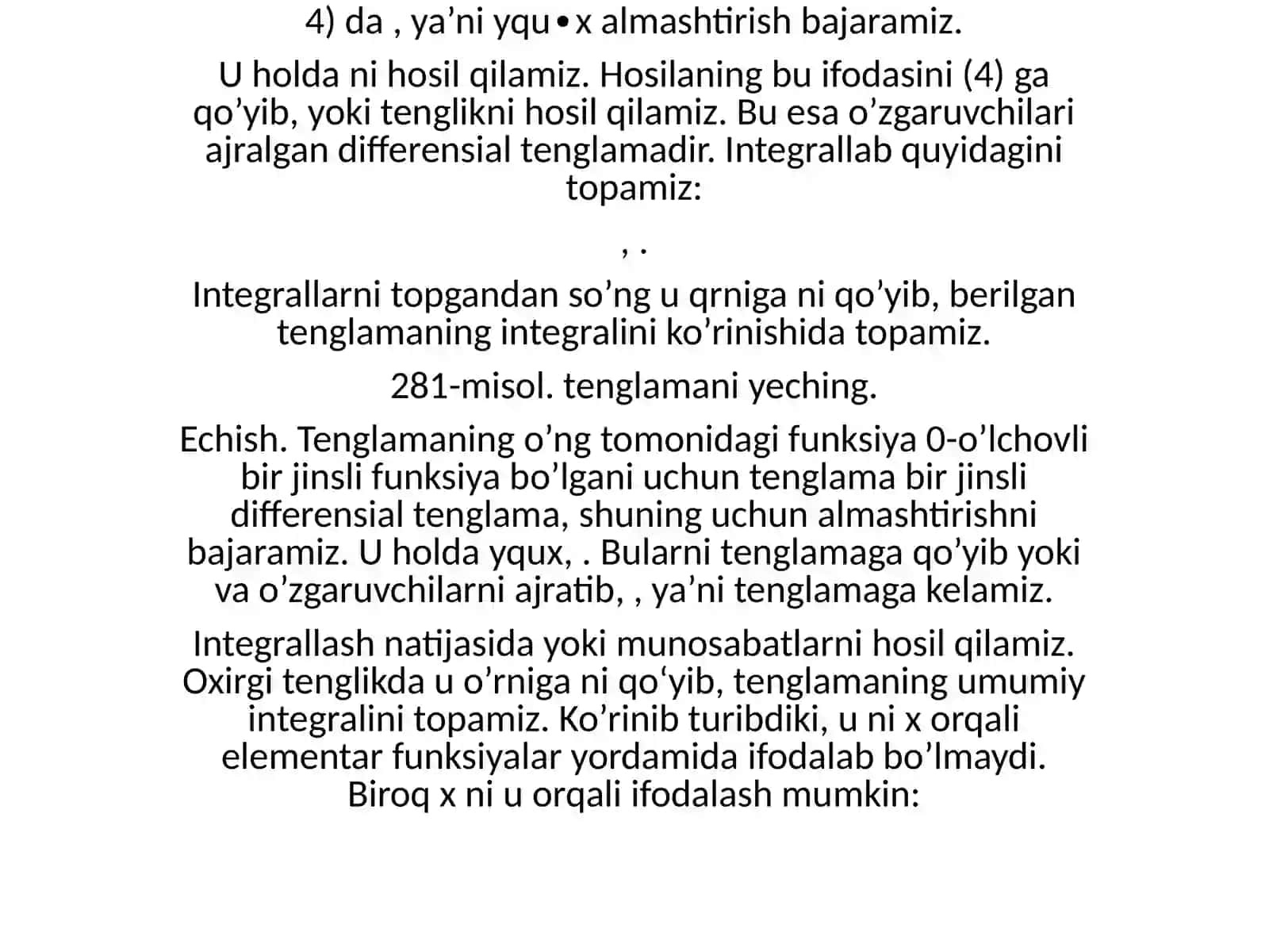Differentsial Tenglamalar 3
