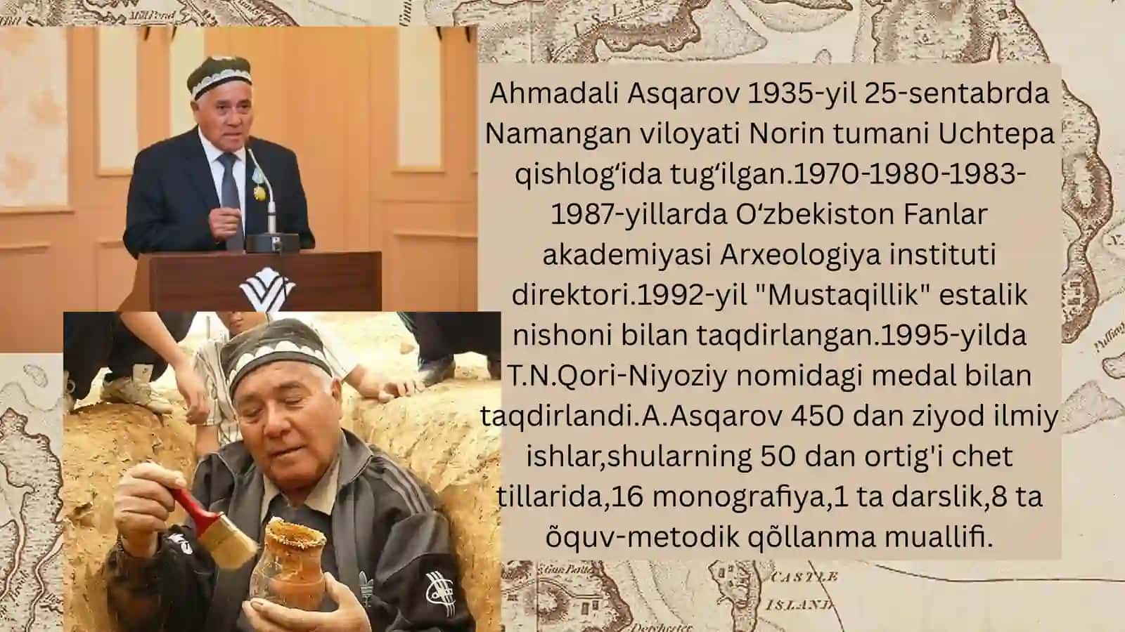 Markaziy Osiyolik mashhur arxeologlar haqida biografik maʼlumotlar tõplash 3