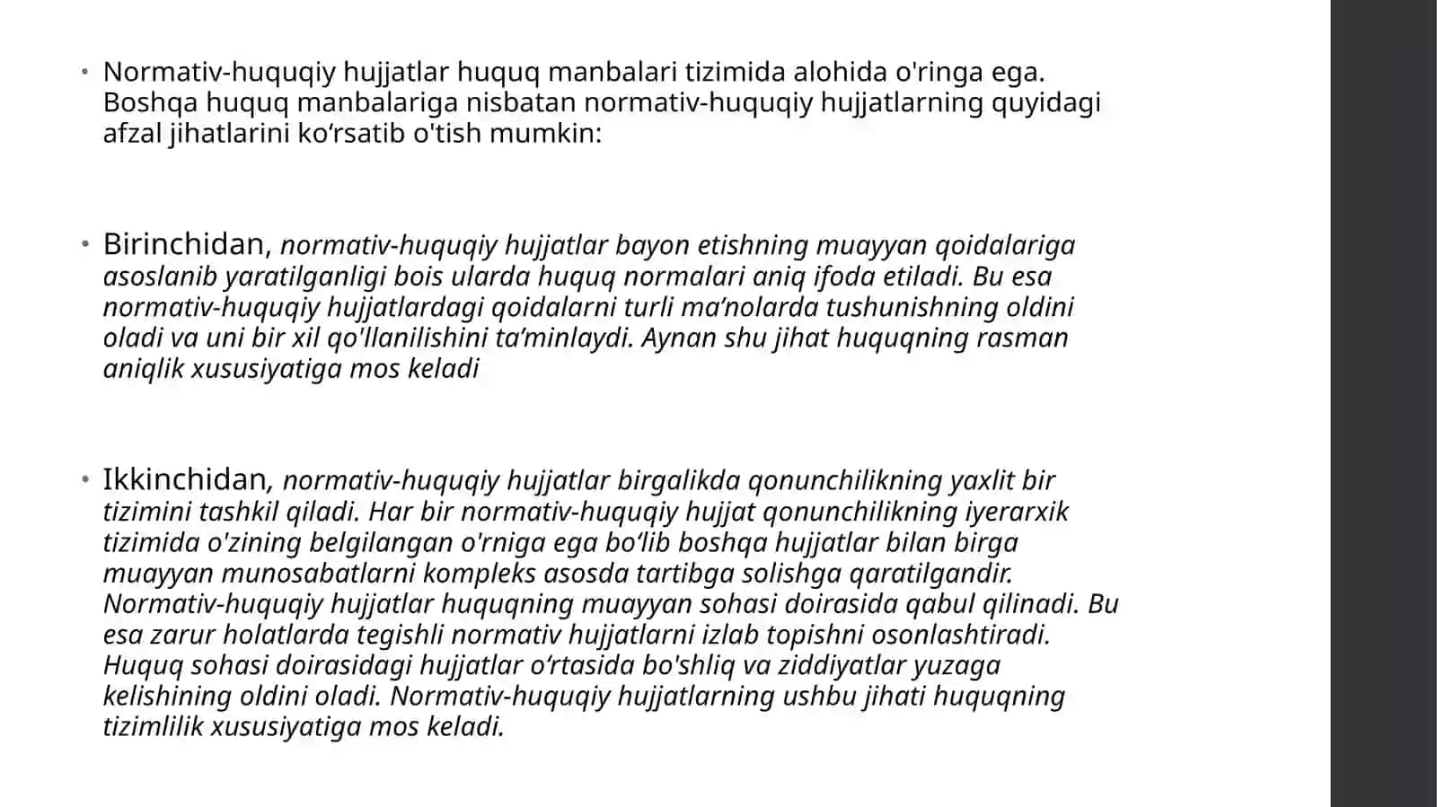 Normativ huquqiy hujjatlar 3