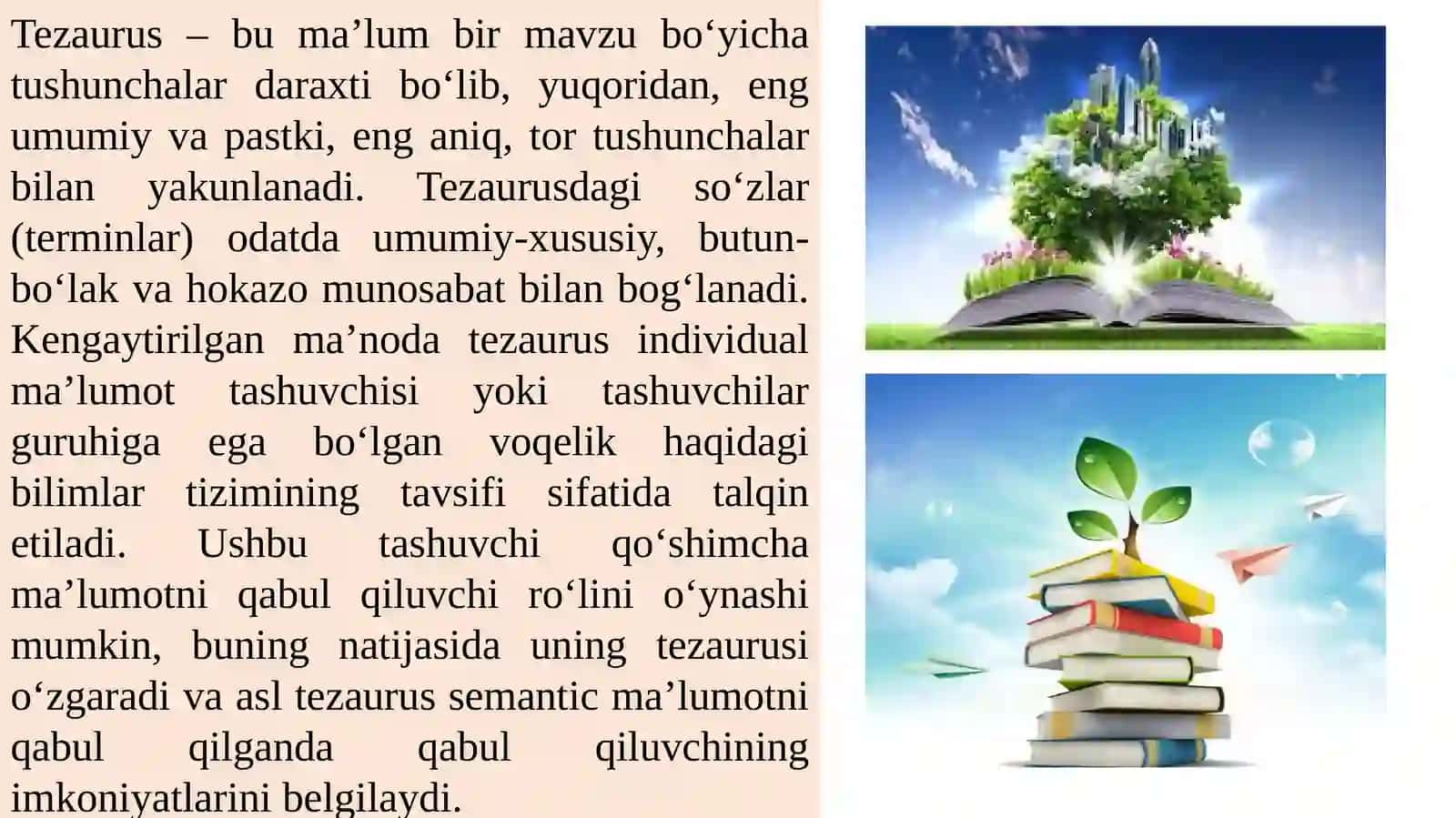O‘ZBEKCHA TEZAURUS LUG‘ATINI YARATISH 3