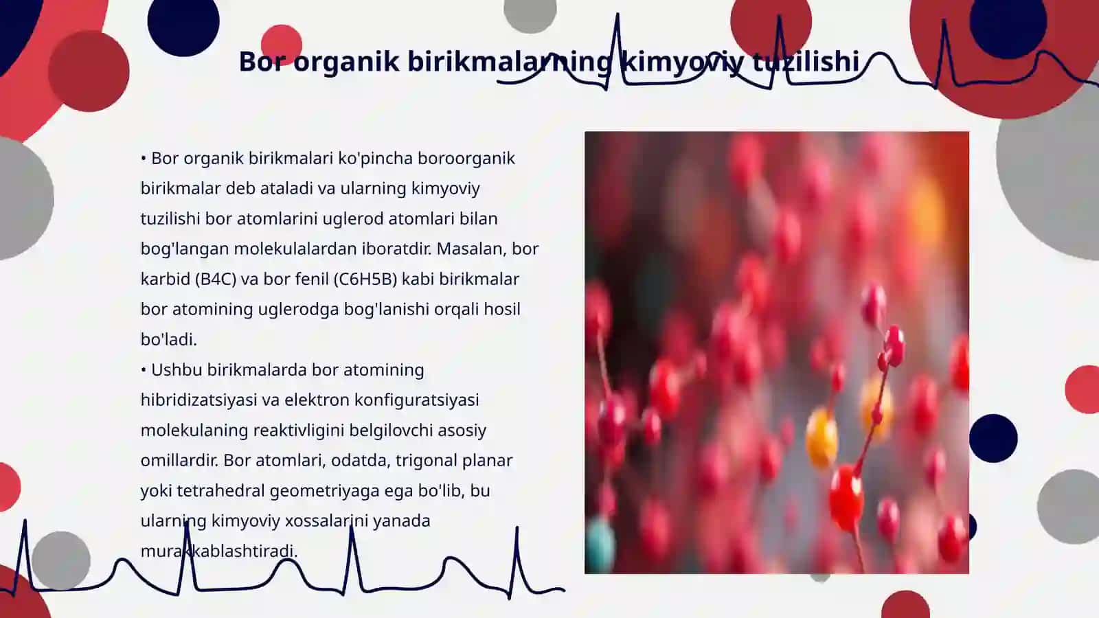 Bor organik birikmalarning xossalari 3