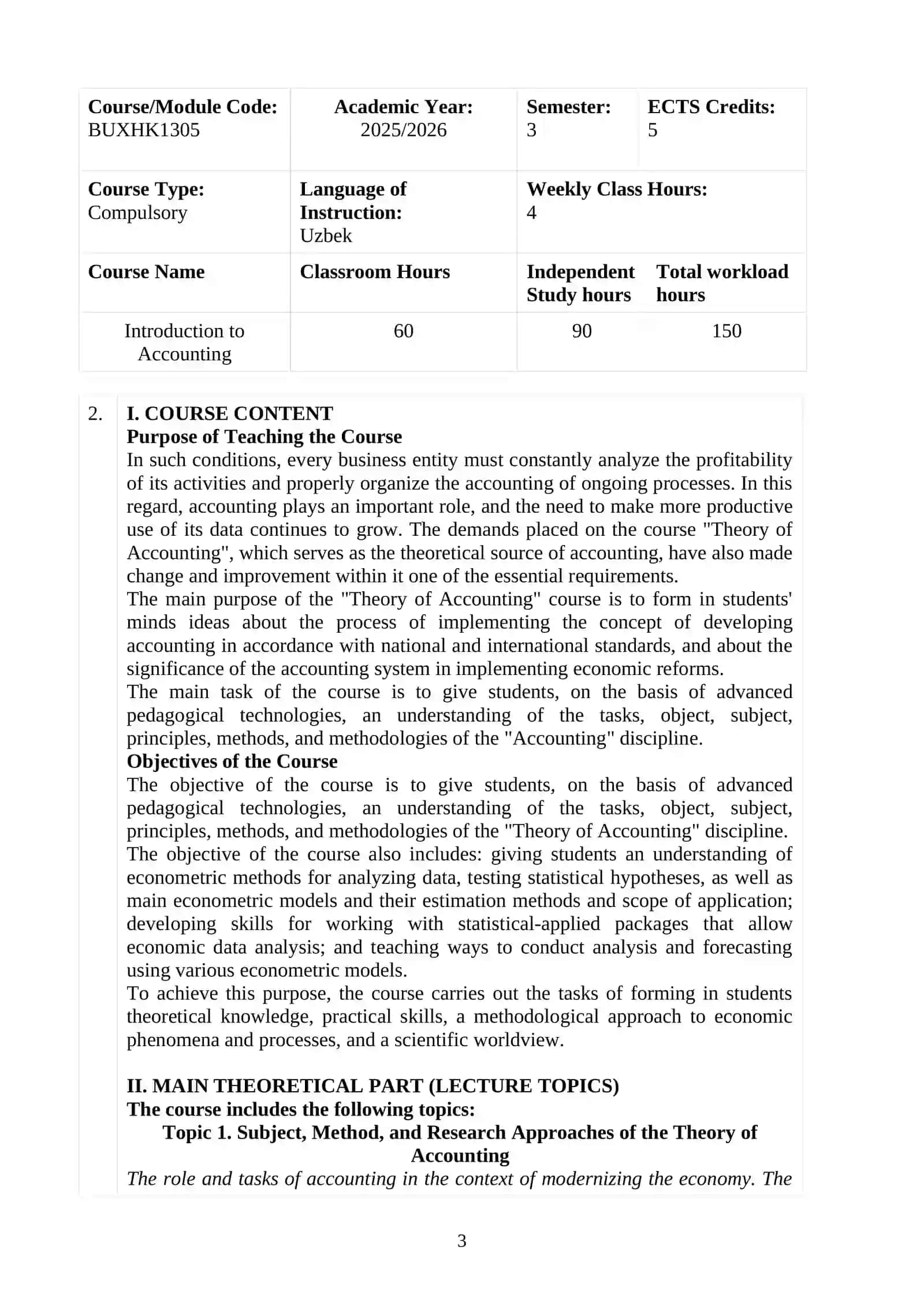 Introduction to Accounting 3