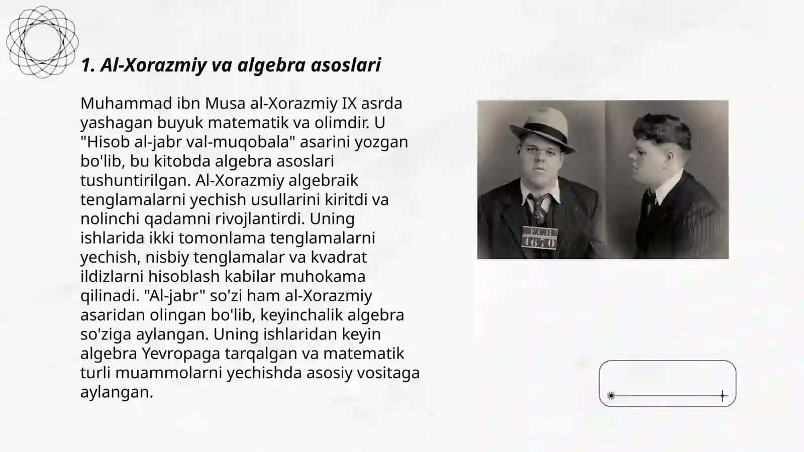 Al-Xorazmiy va algebra asoslari 3