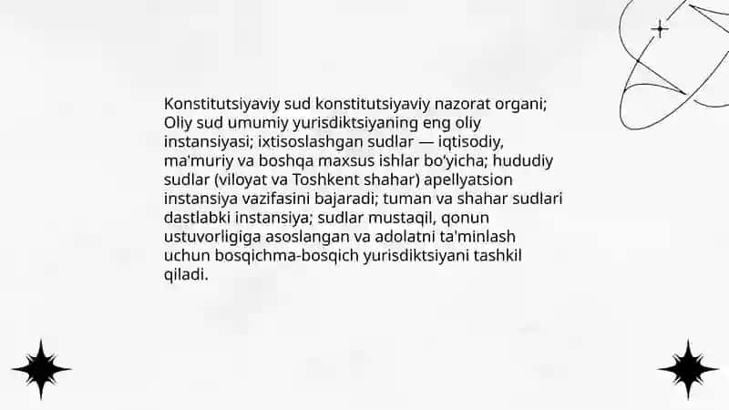 O'zbekiston Respublikasi sud hokimiyati 3