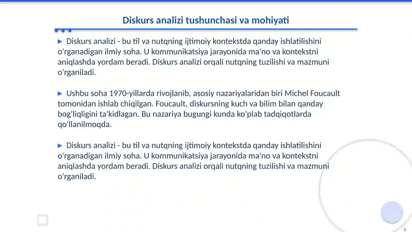 Diskurs analizi 3
