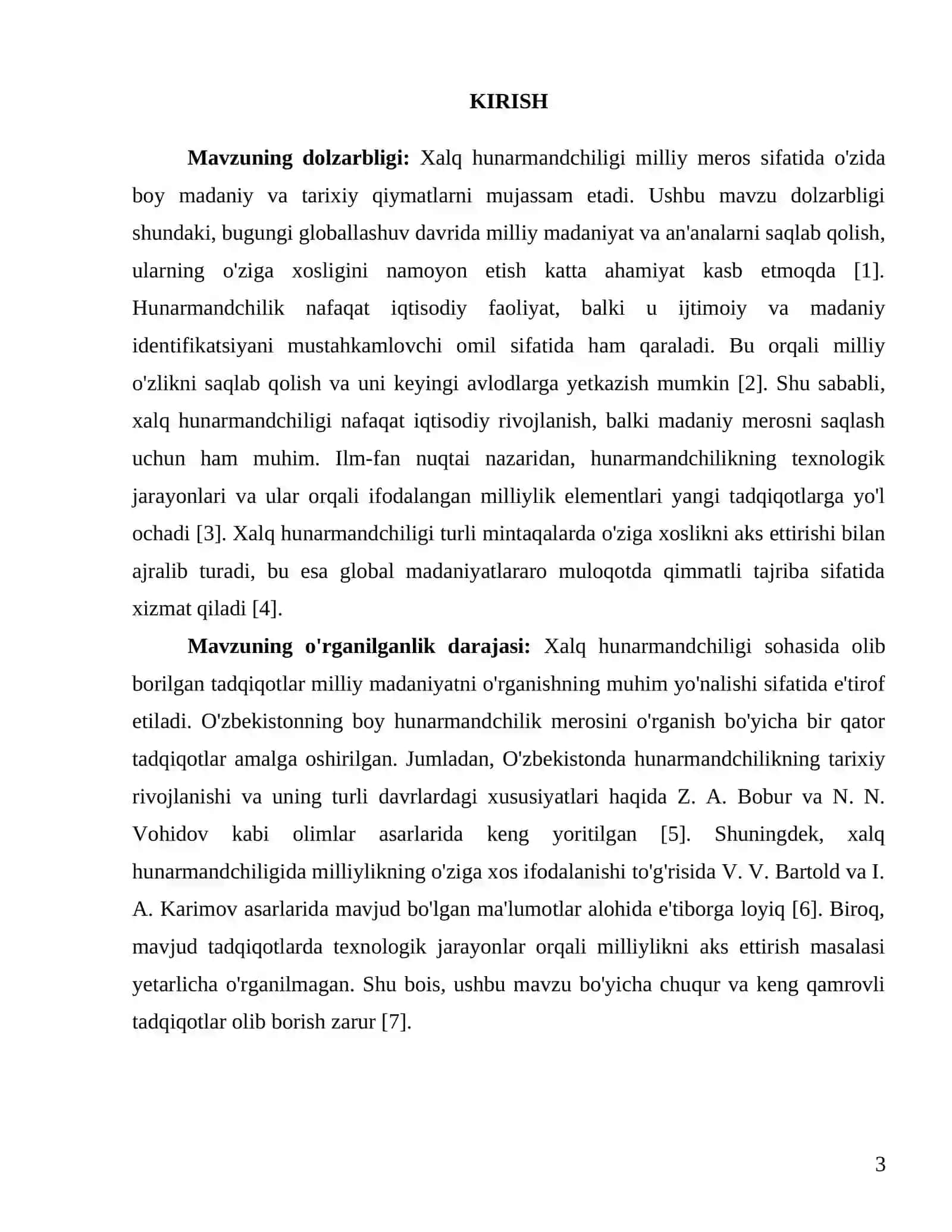 "Xalq hunarmandchiligida milliylikni aks ettirish" 3