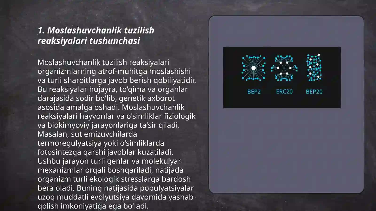 Moslashuvchanlik tuzilish reaksiyasining turlari va mexanizmlari bilan tanishish 3
