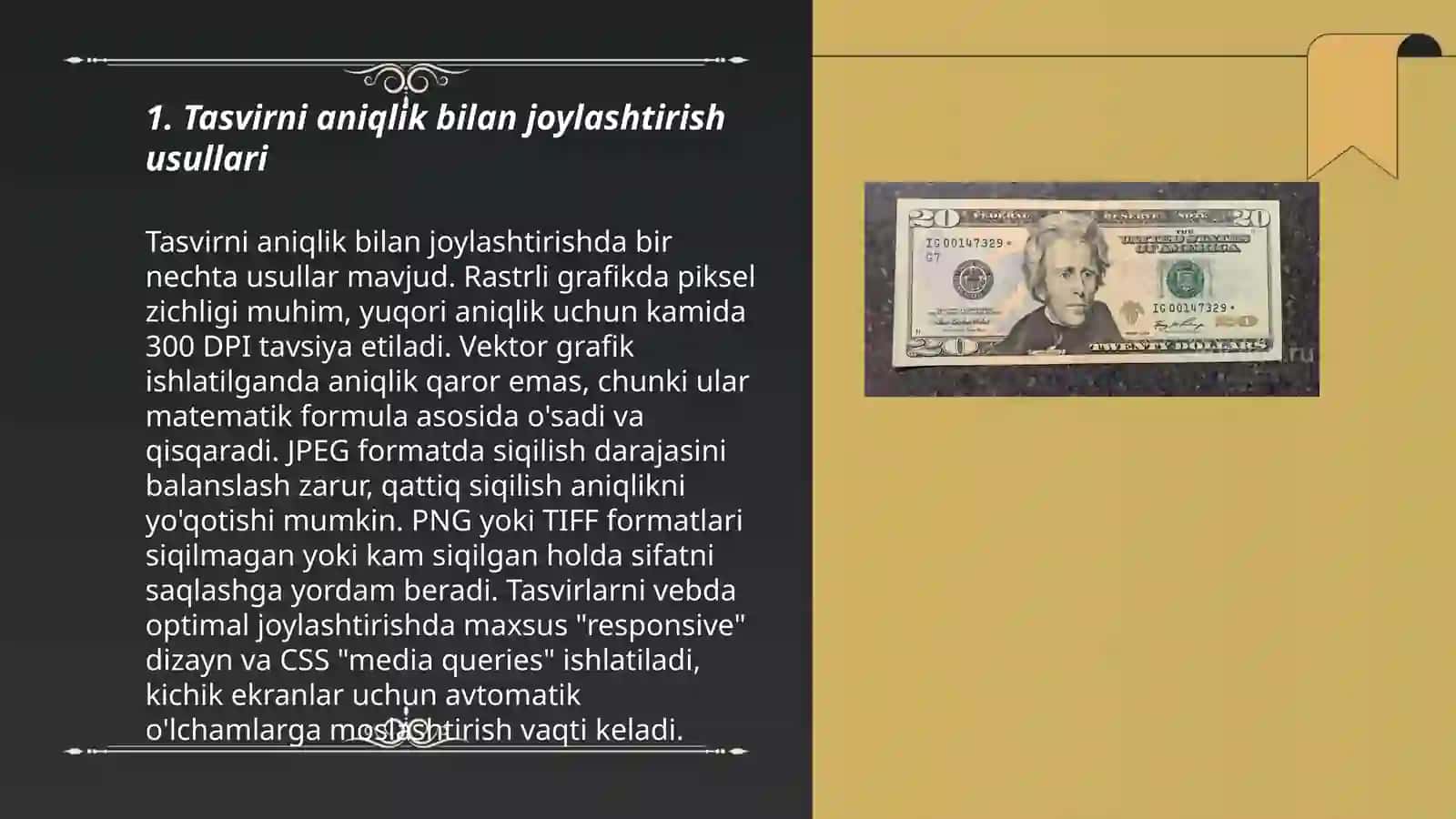 Tasvirni aniq joylashtirish 3