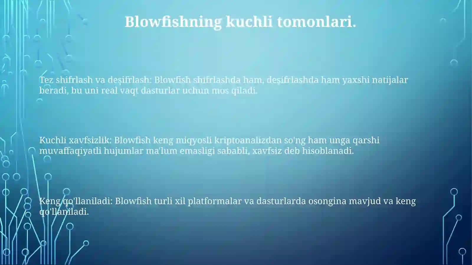 Blowfish shifrlash algoritmi 3