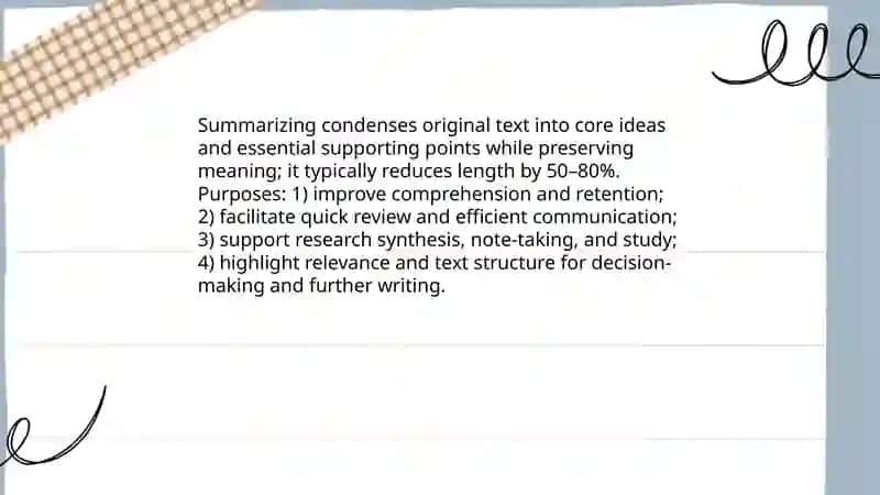 Summarizing paraphrasing passages 3