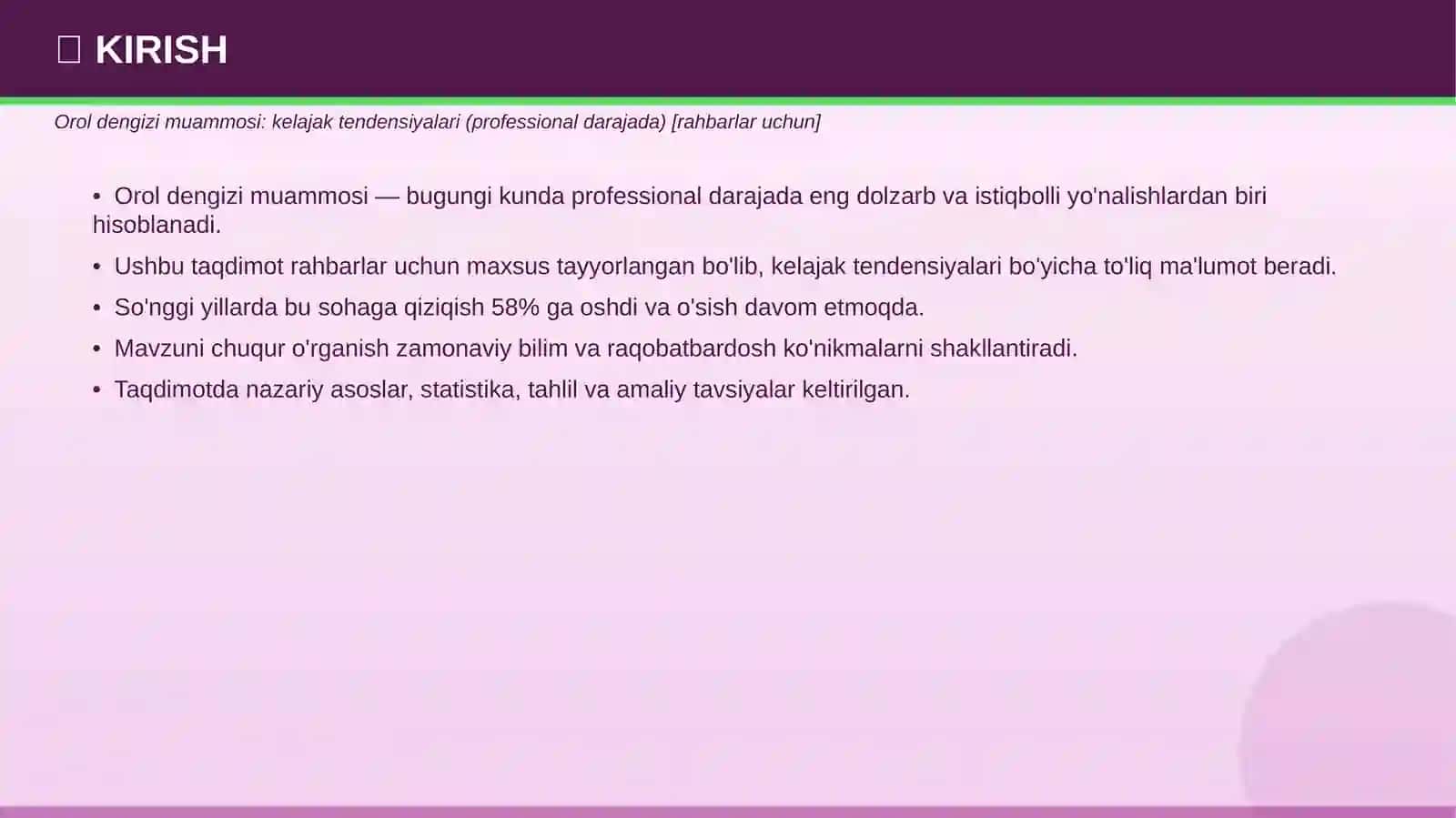 OROL DENGIZI MUAMMOSI 3
