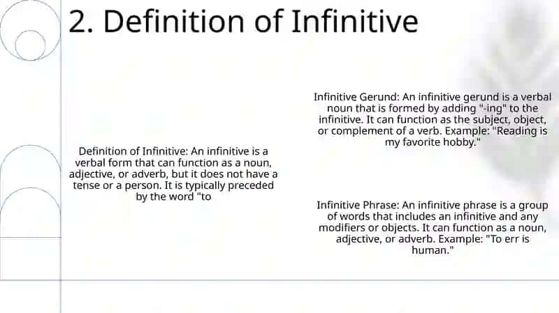 Infinitive Gerund 3