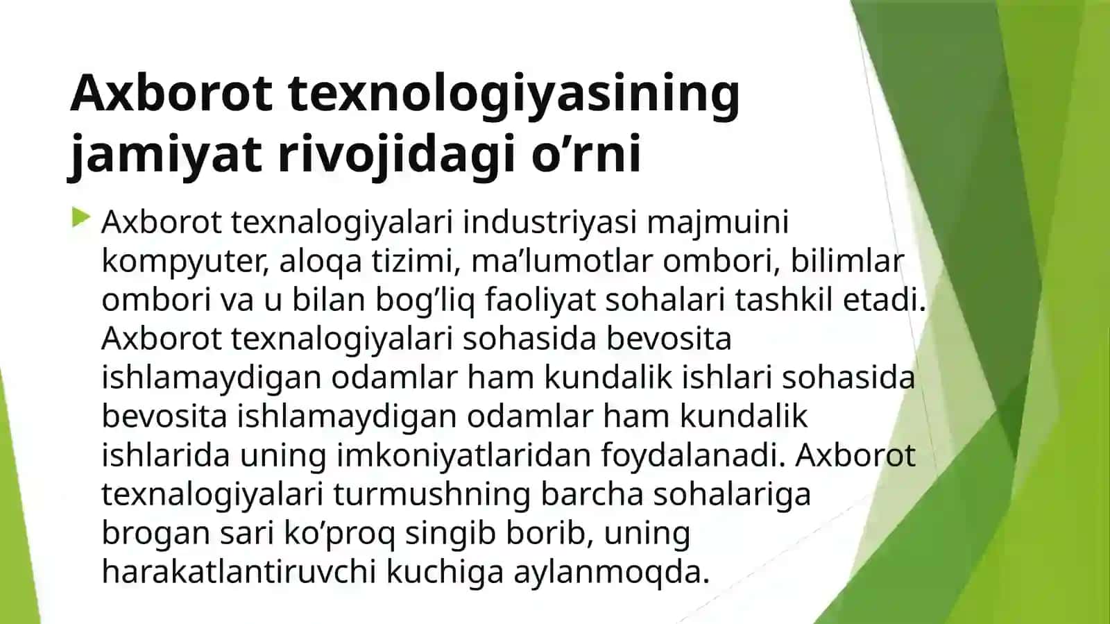 TTATF INSTITUTI I-BOSQICH DAVOLASH-2 YO’NALISHI D2/22-05B GURUH TALABASICHORIYEVA MARJONANINGTIBBIYOTDA AXBOROT TEXNOLOGIYALARIFANIDAN TAYYORLAGAN TAQDIMOTI 3