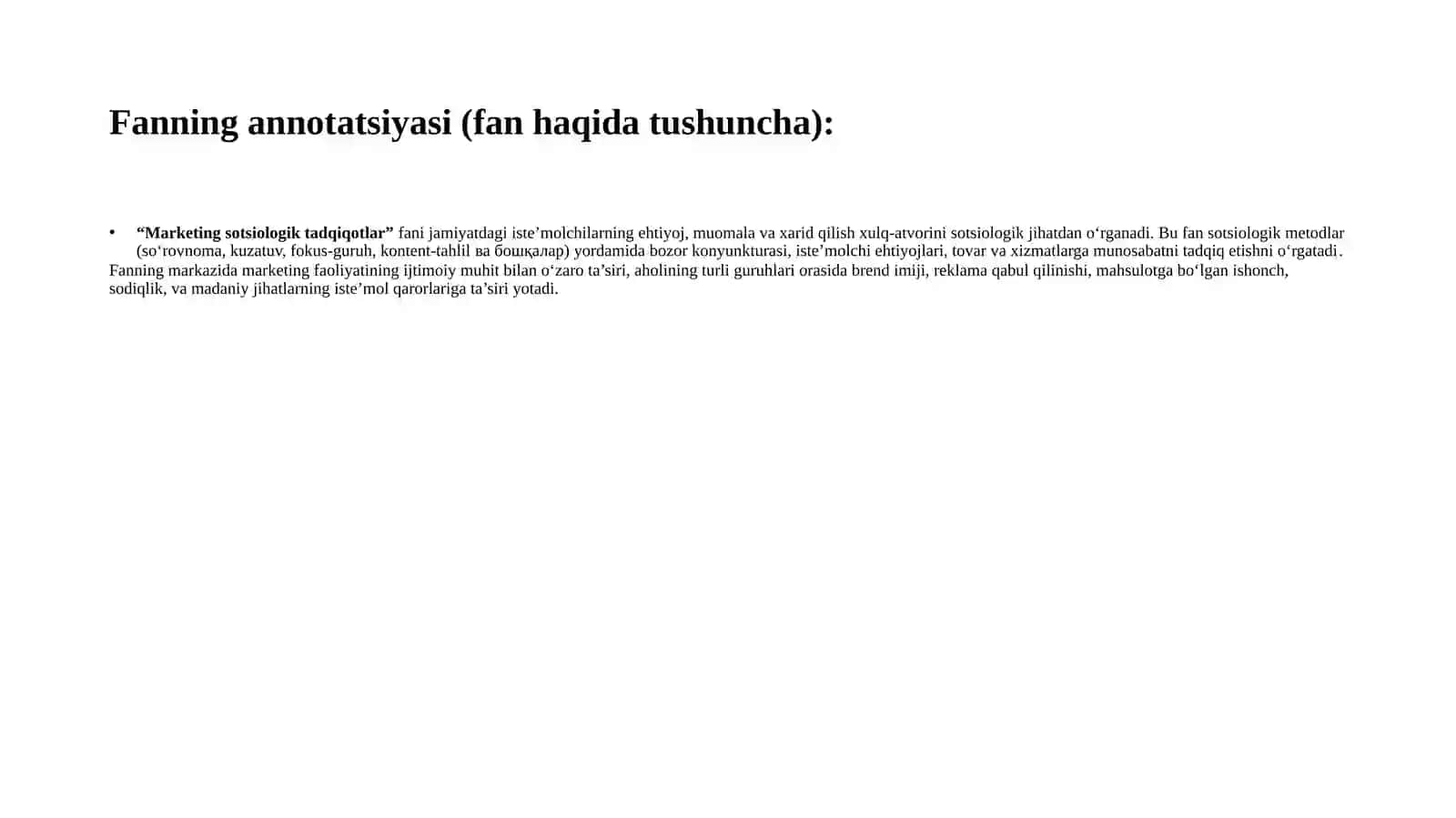 Marketing sotsiologik tadqiqotlar 3