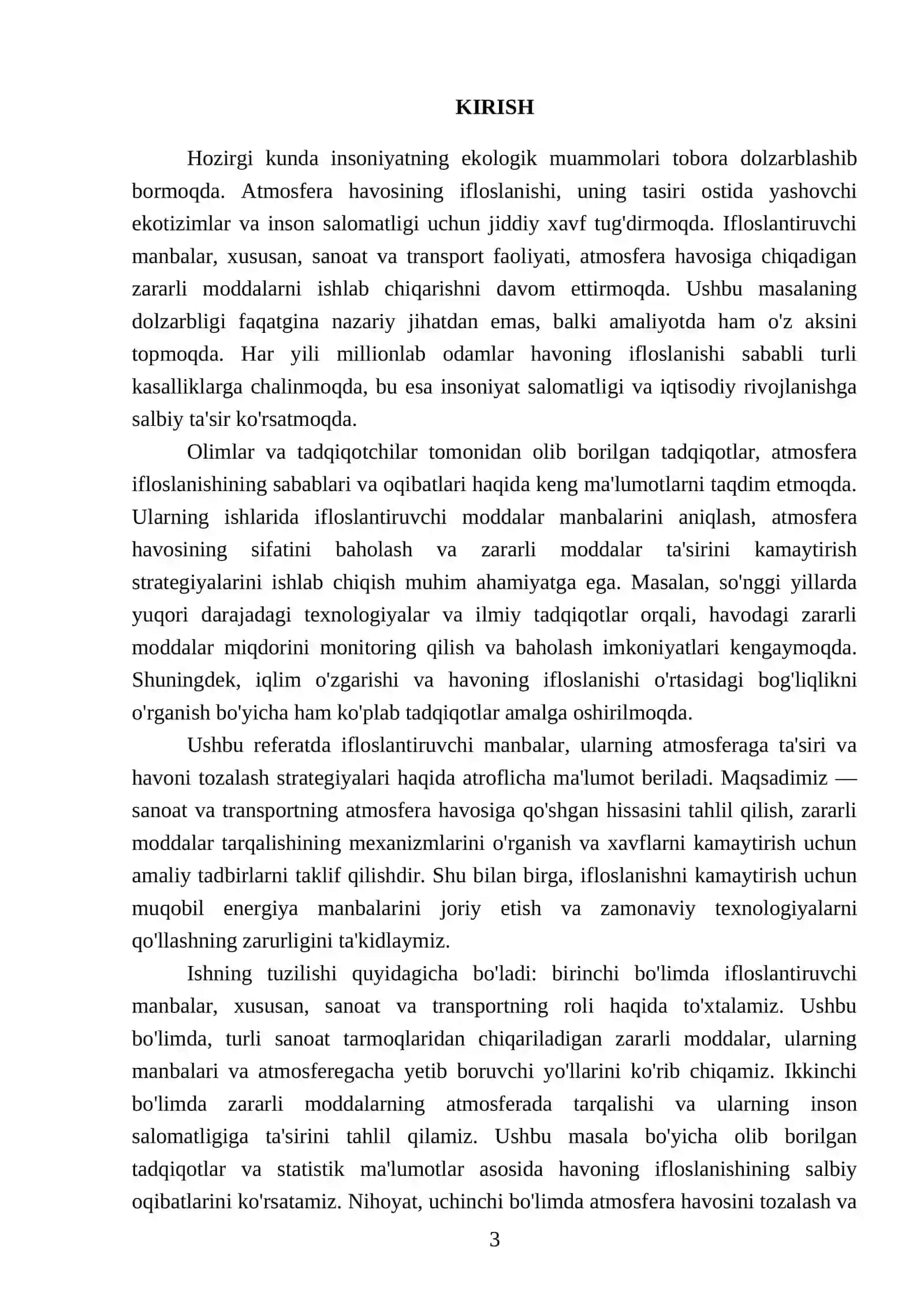 Ifloslantiruvchi manbalardan atmosfera havosiga chiqadigan zararli moddalar 3