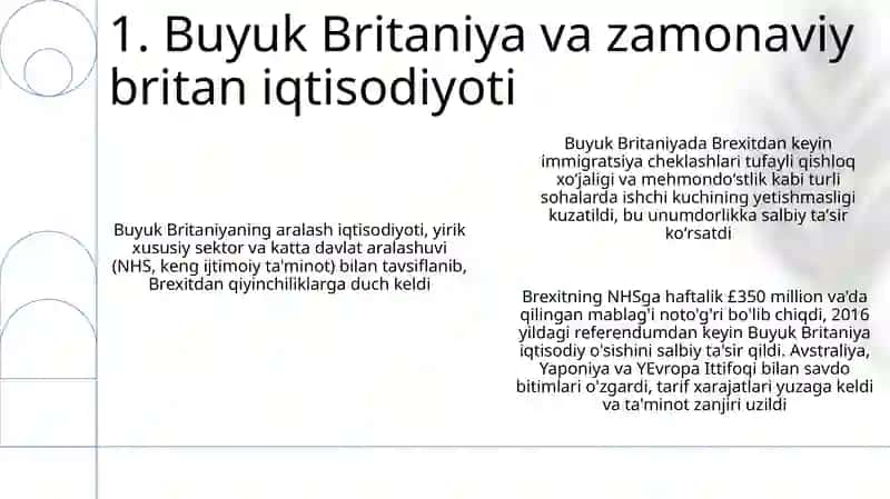 Angliyaning iqtisodiyot tizimlari 3