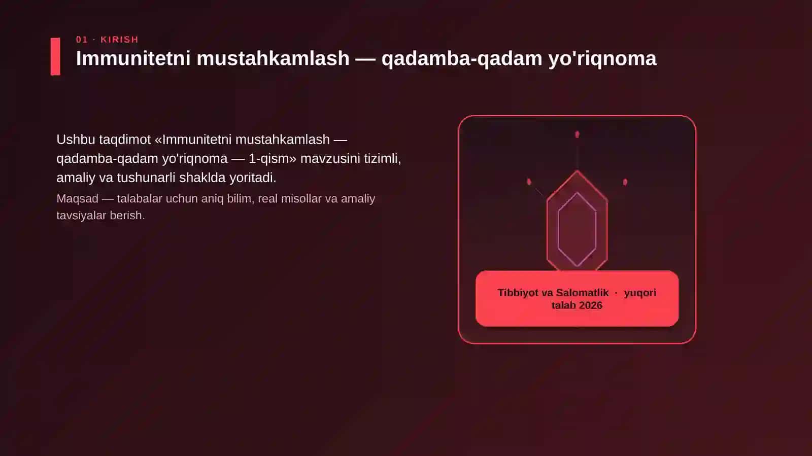 Immunitetni mustahkamlash — qadamba-qadam yo'riqnoma — 1-qism 3
