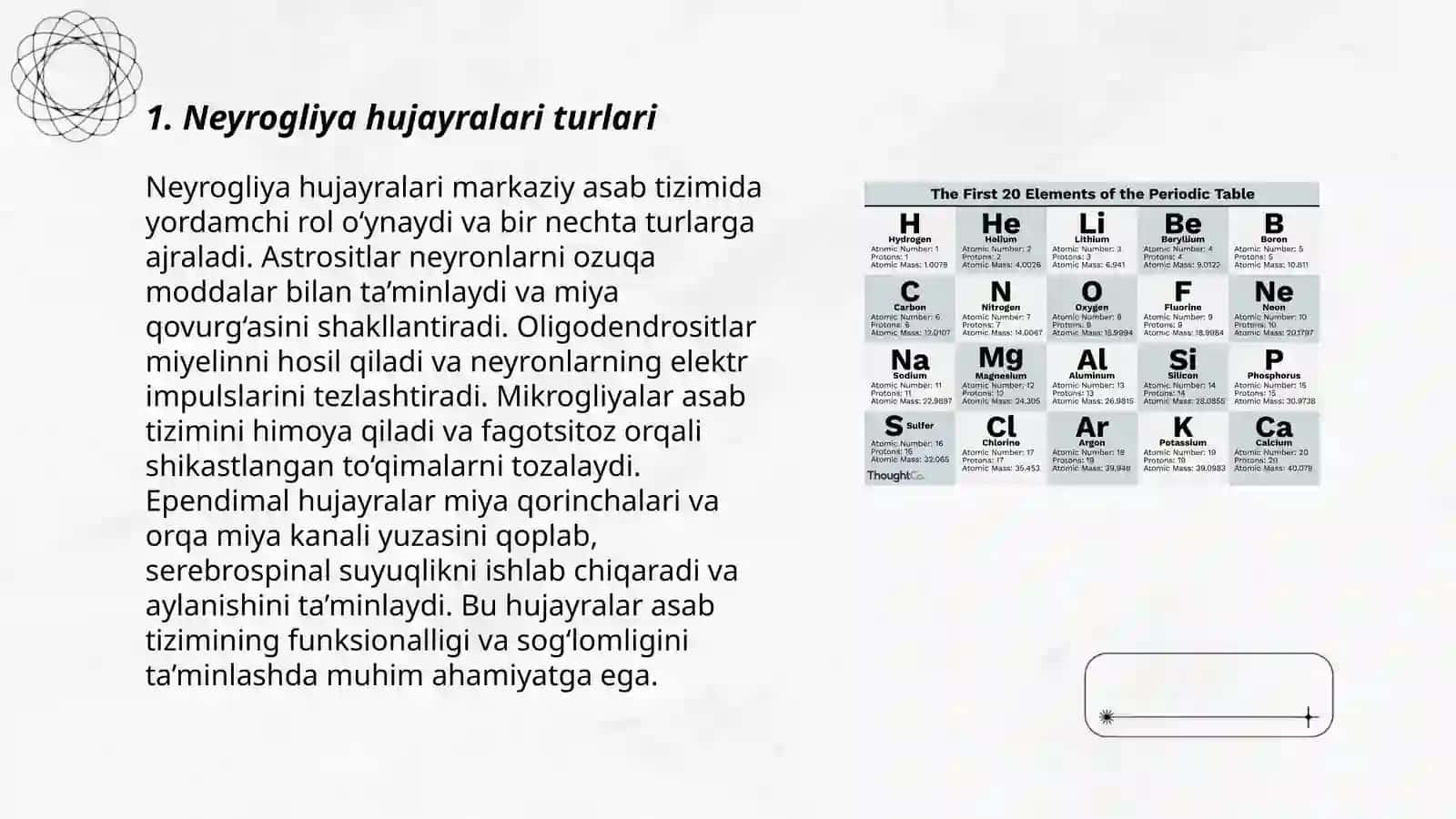 Neyrogliya hujayralarining xillari va funksiyalari yoshga oid hususiyatlari 3