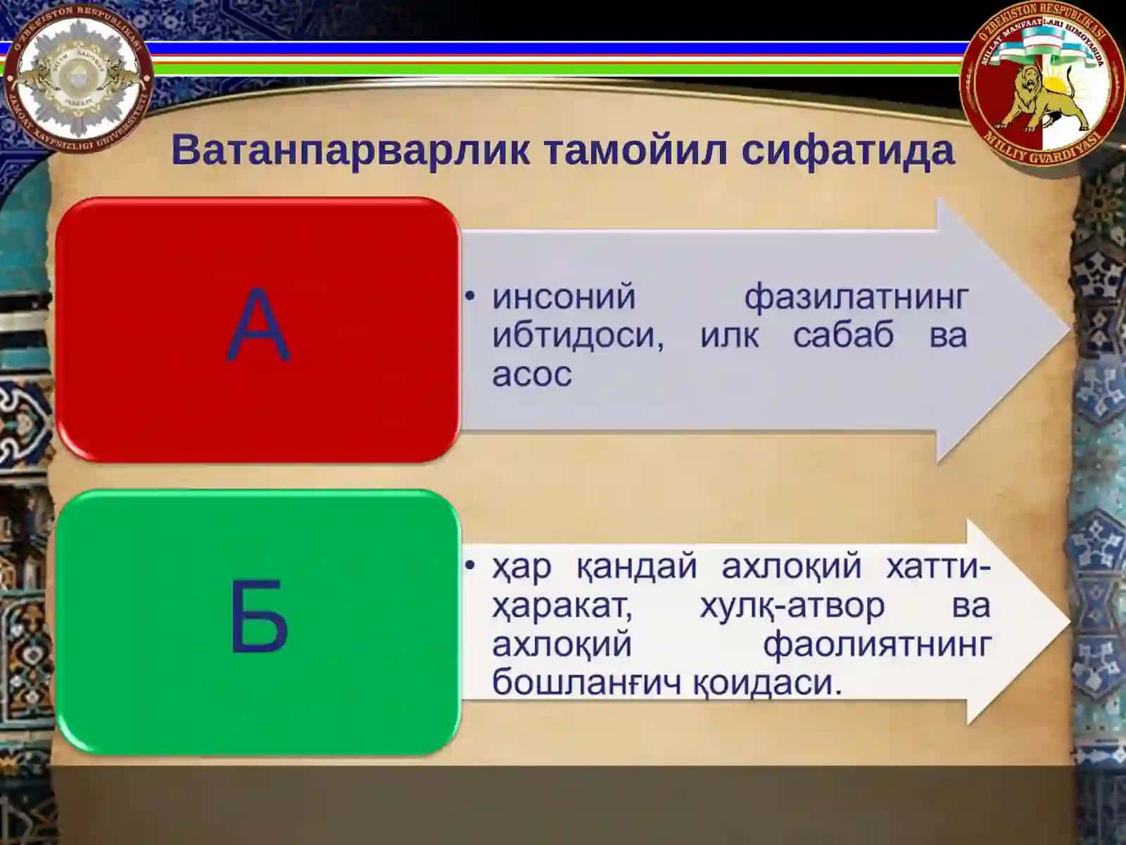 ҲАРБИЙ ВАТАНПАРВАРЛИК 3