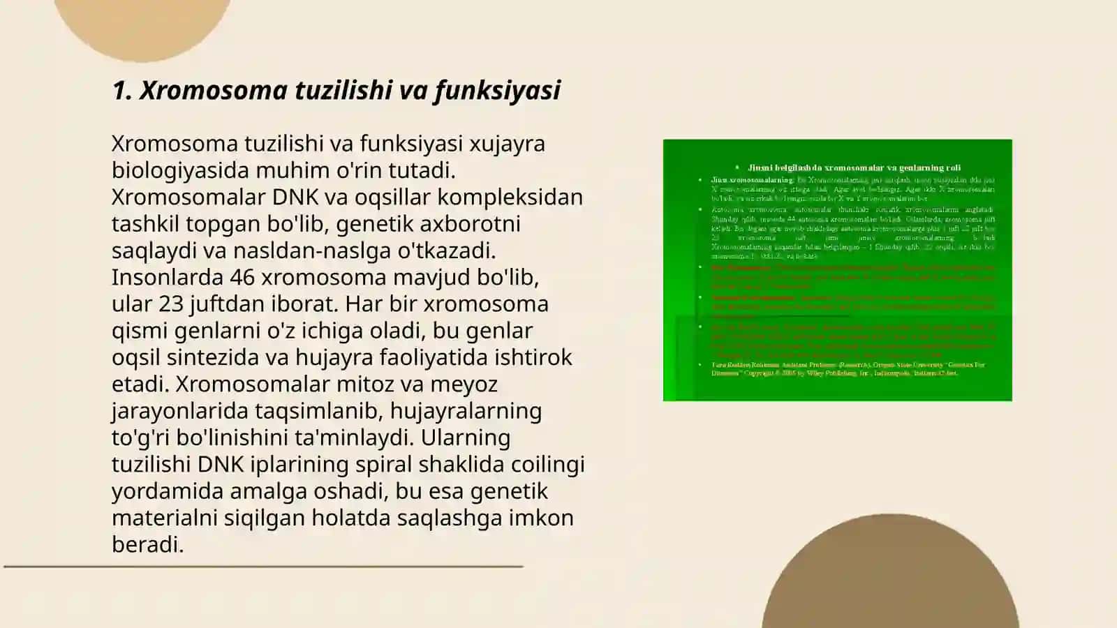 Xromosomalarning genetik va sitologik xaritalarini taqqoslash 3