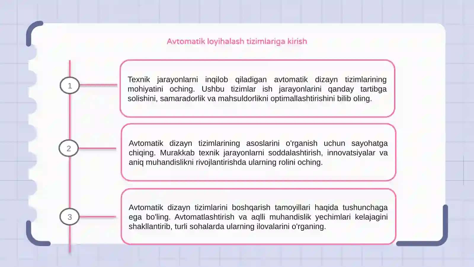 Avtomatik loyihalash tizimlari 3