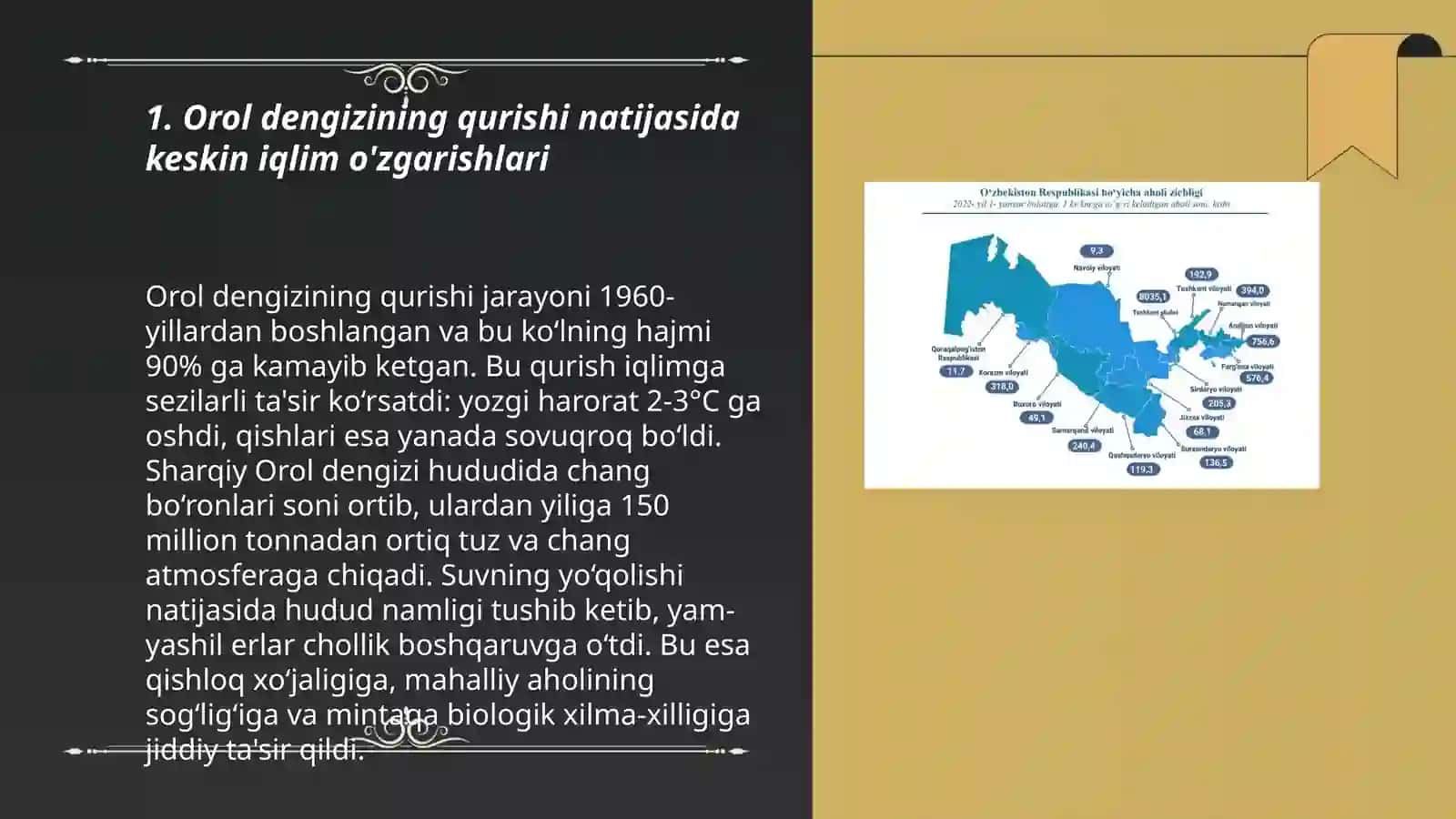 Orol dengizi qurishi oqibatida kelib chiqayotganijtimoiy ekologik muammolar 3
