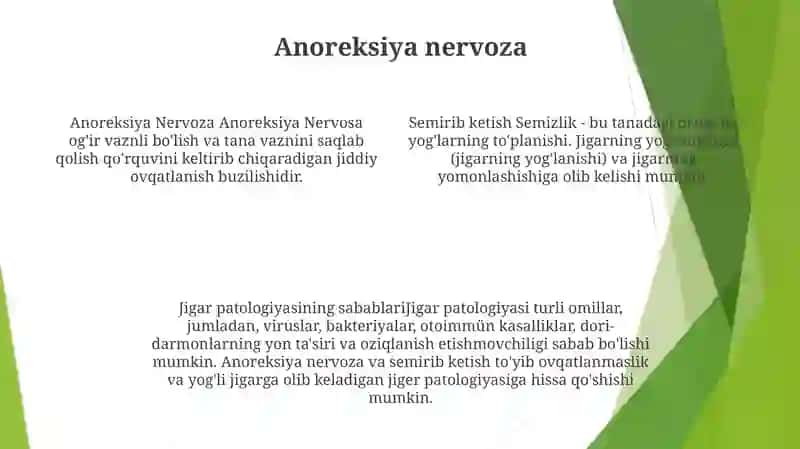 Ovqatlanish Buzilishi Jigar Patologiyasining Sabablari 3