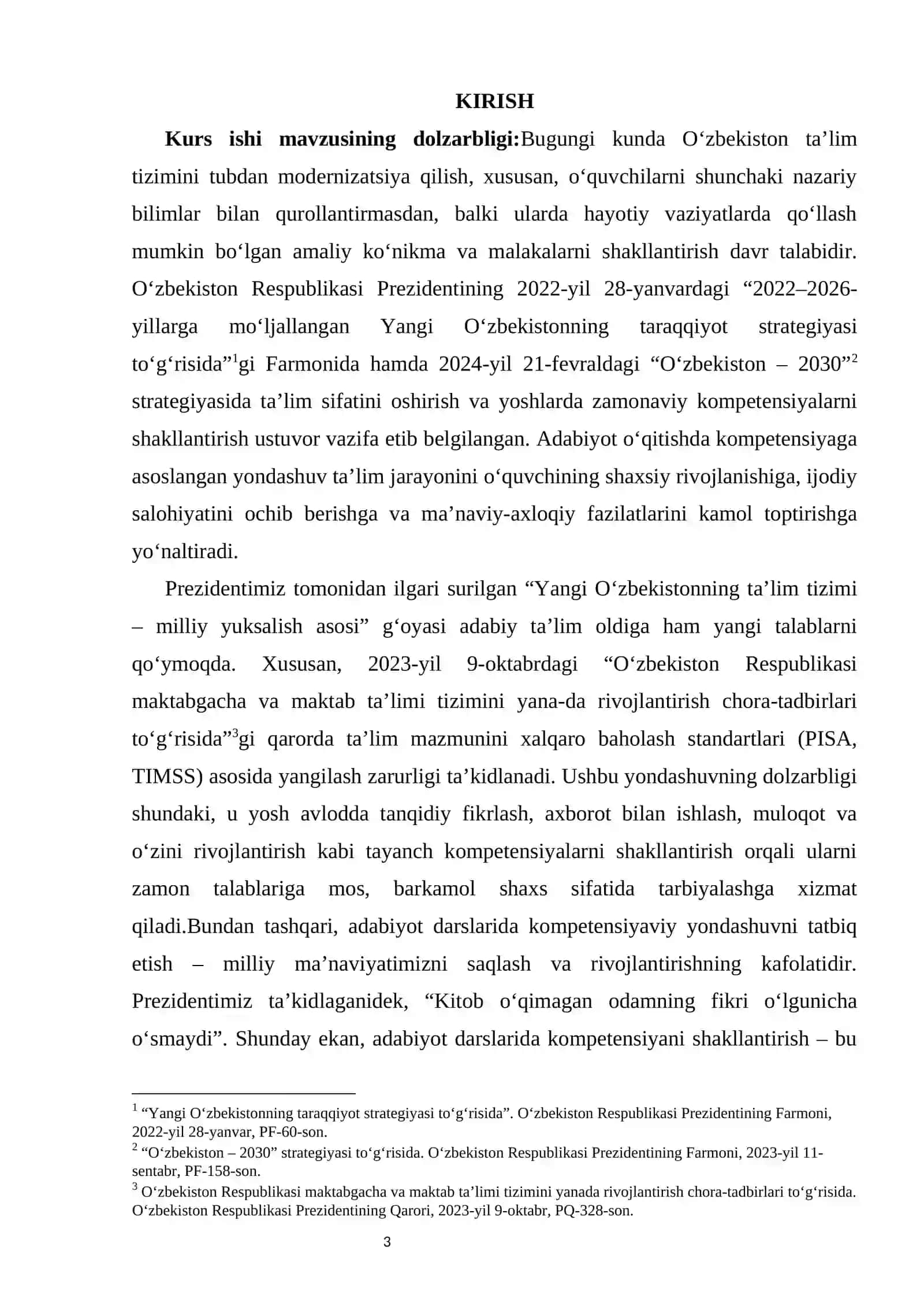 Dars jarayonida klaster texnologiyasidan foydalanish KURS ISHI 3