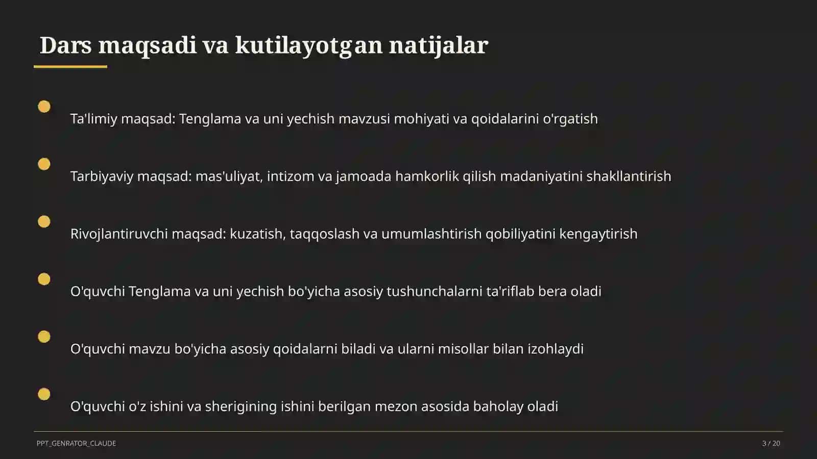 Tenglama va uni yechish (5-sinf) 3
