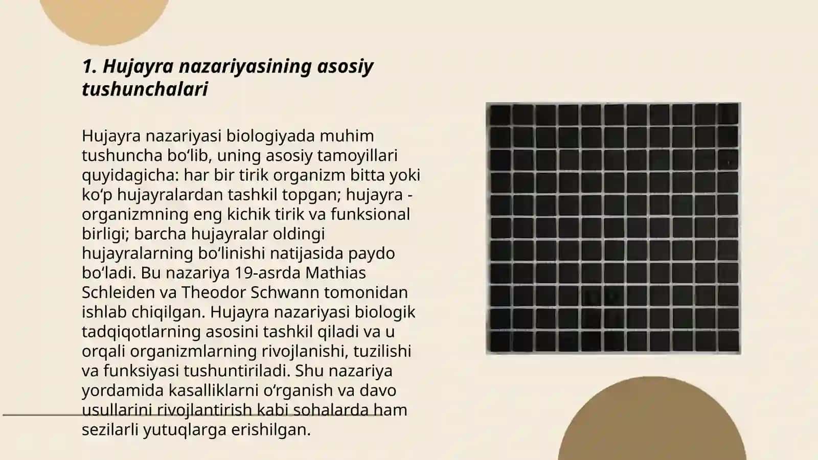 Hujayra nazariyasi:tarixi va hozirgi holati 3