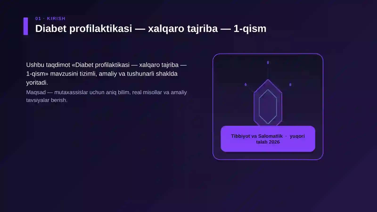 Diabet profilaktikasi — xalqaro tajriba — 1-qism 3