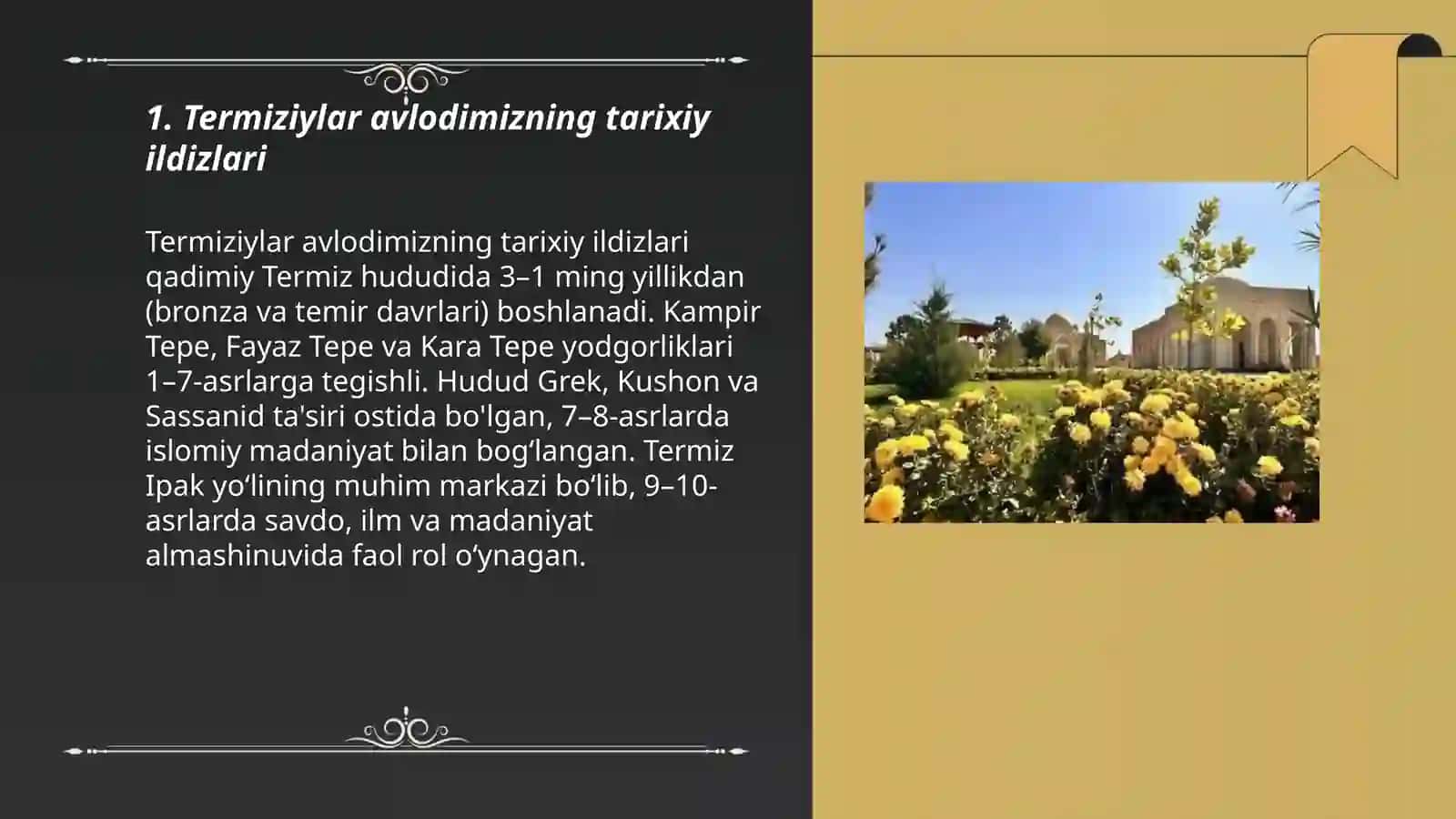 Termiziylar avlodimiz 3