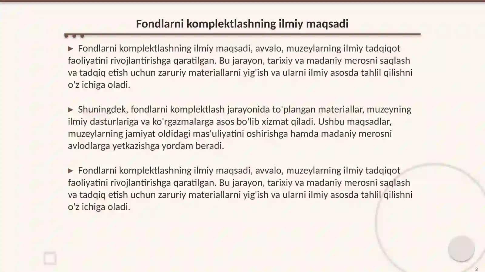 Fondlarni komplektlashning ilmiy maqsadi ahamiyati va uslublari 3